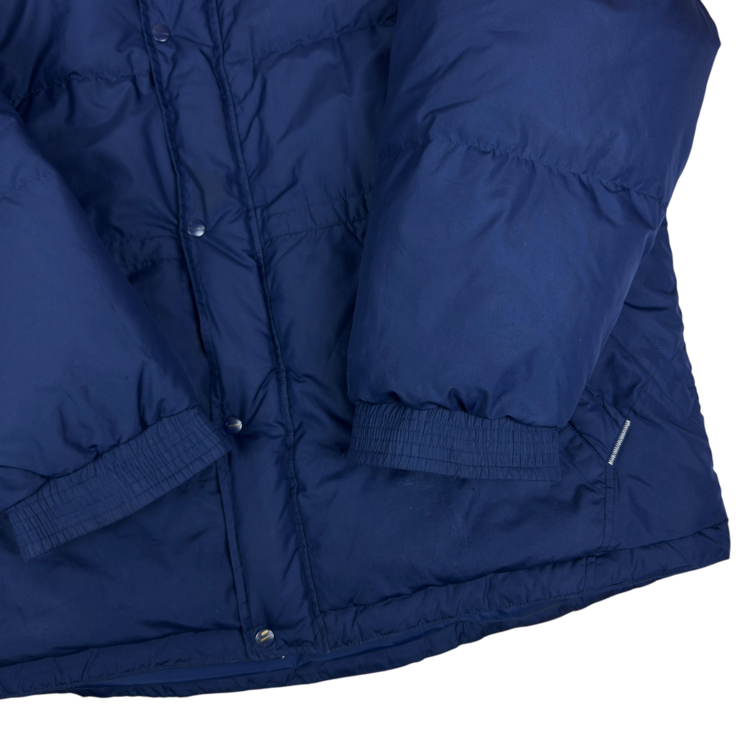 Nike Nike Men's Navy White Swoosh Full Zip Puffer Down Jacket XL Size US XL / EU 56 / 4 - 10 Thumbnail