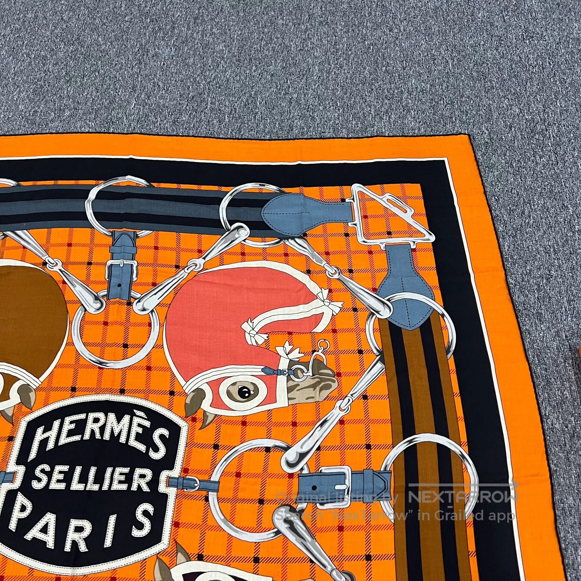 Hermes Hermes Tatsarma Collection: Cashmere and Silk Square Scarf Size ONE SIZE - 2 Thumbnail