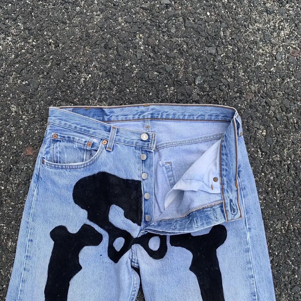 Levi's 💥1990’s Vintage Levis 32x30 Skletons CustomMade Levis Pants Size US 32 / EU 48 - 7 Thumbnail