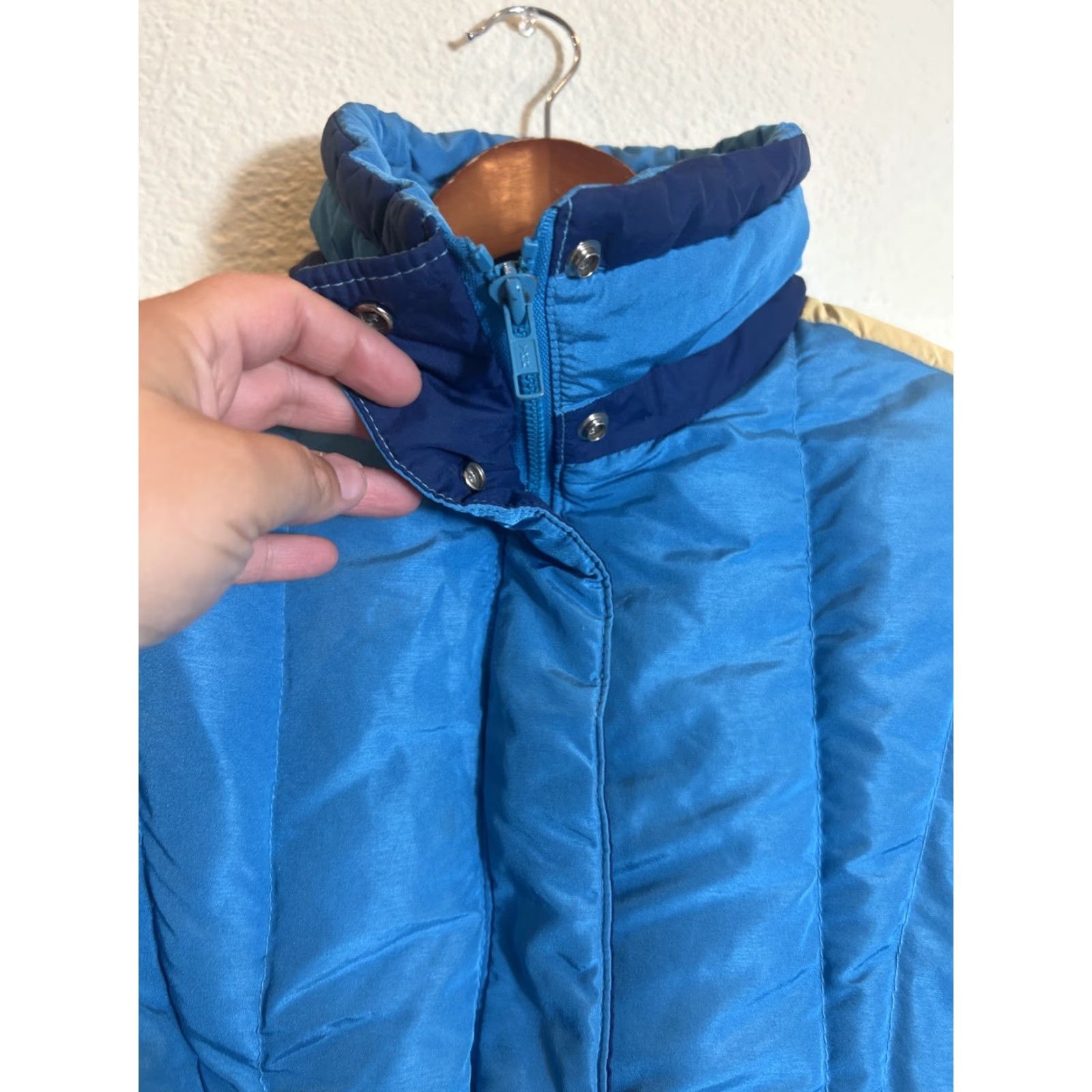 Vintage VINTAGE First Down Puffer Jacket Women’s Size 12 Blue Full Zip Goose Down Nylon Down Jacket Womens Blue Puffer 90s Size XL / US 12-14 / IT 48-50 - 5 Thumbnail