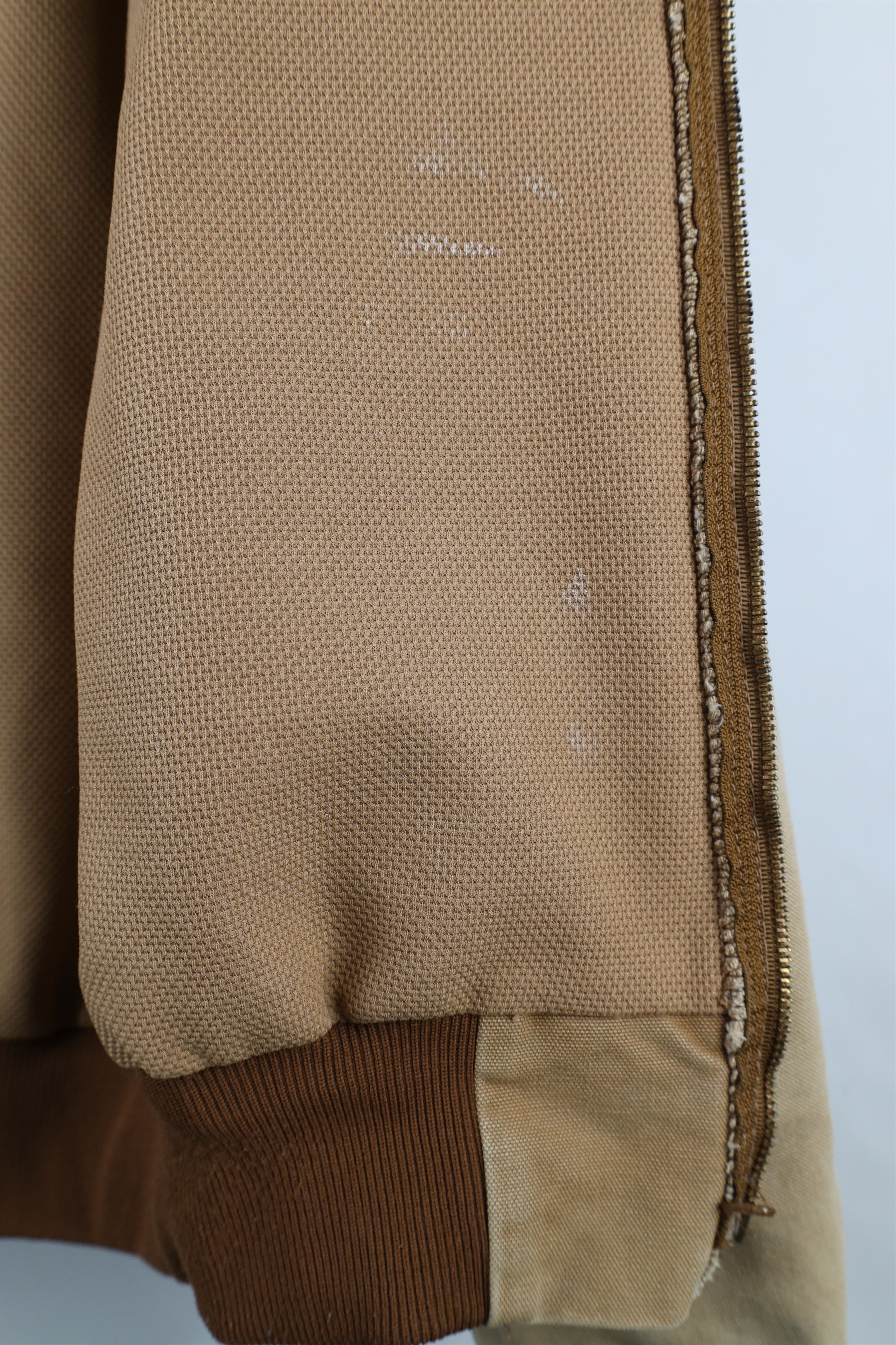 Carhartt × Vintage Vintage 90s Carhartt Full Zip Hooded Jacket Duck Brown USA Size US M / EU 48-50 / 2 - 12 Thumbnail