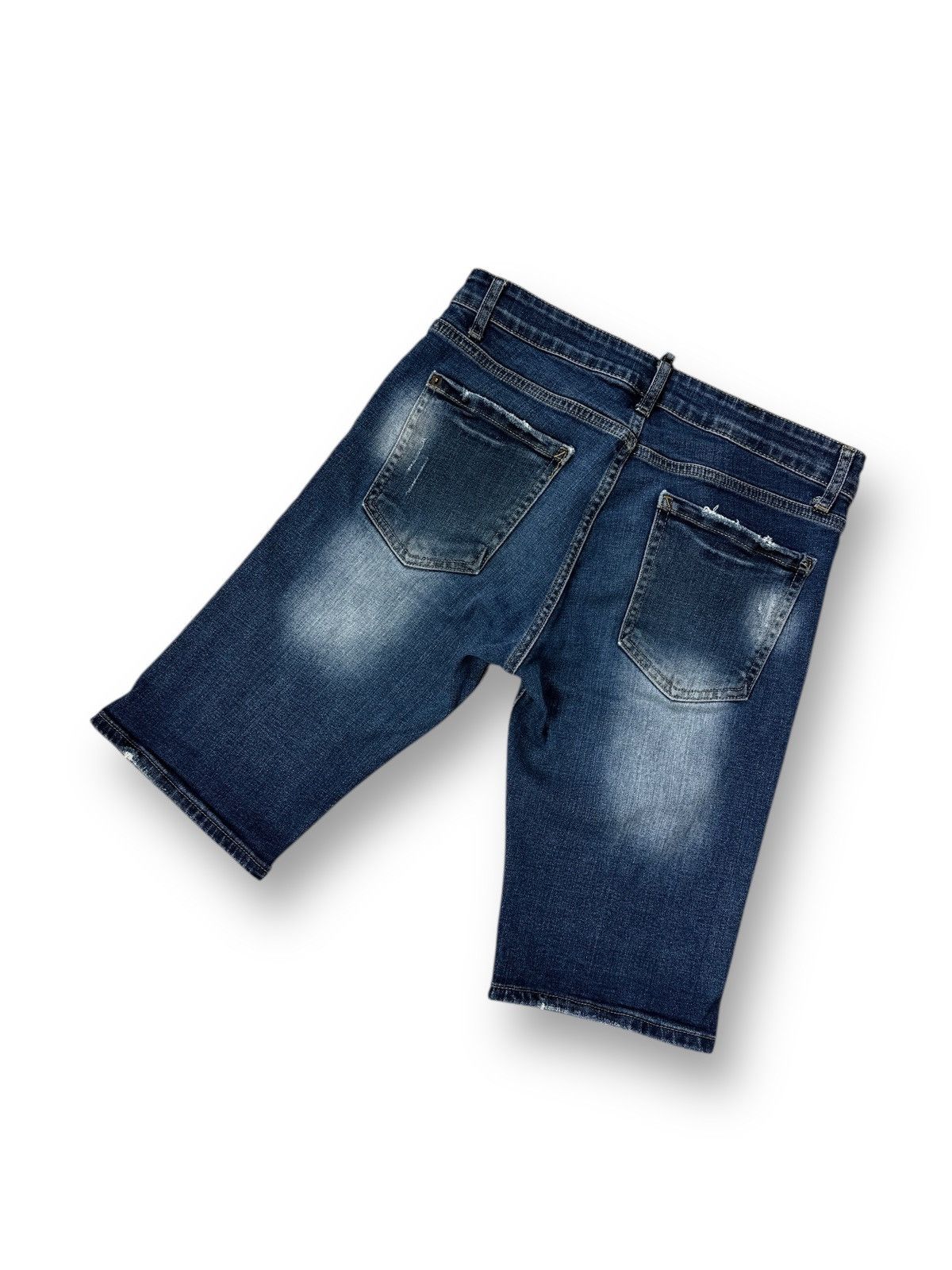 Dsquared2 Dsquared2 Ripped Dirty Distressed Style Denim Jeans Shorts Size US 31 - 7 Thumbnail