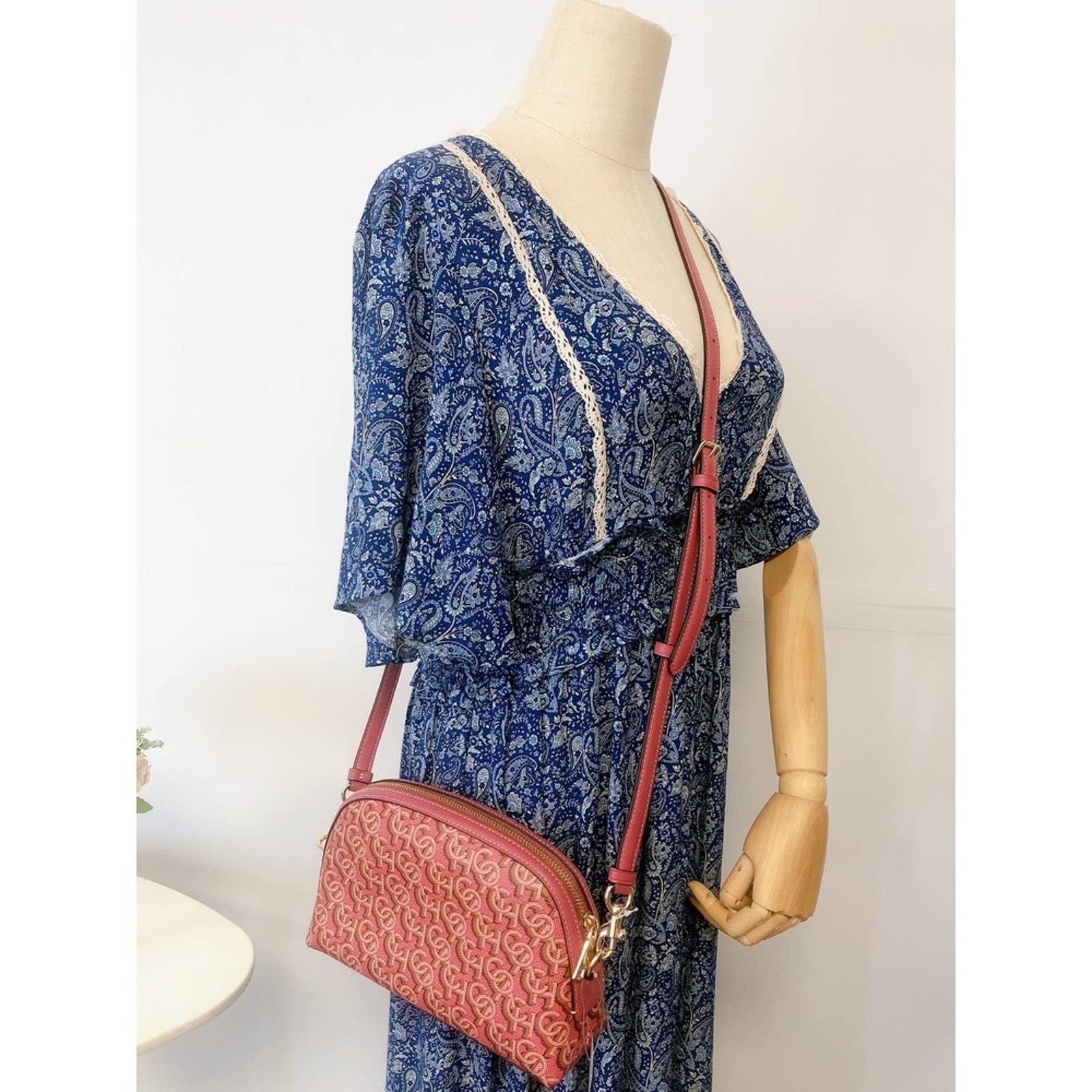 Coach Coach CF343 Madi Crossbody With Coach Monogram Print Rouge Size ONE SIZE - 1 Thumbnail