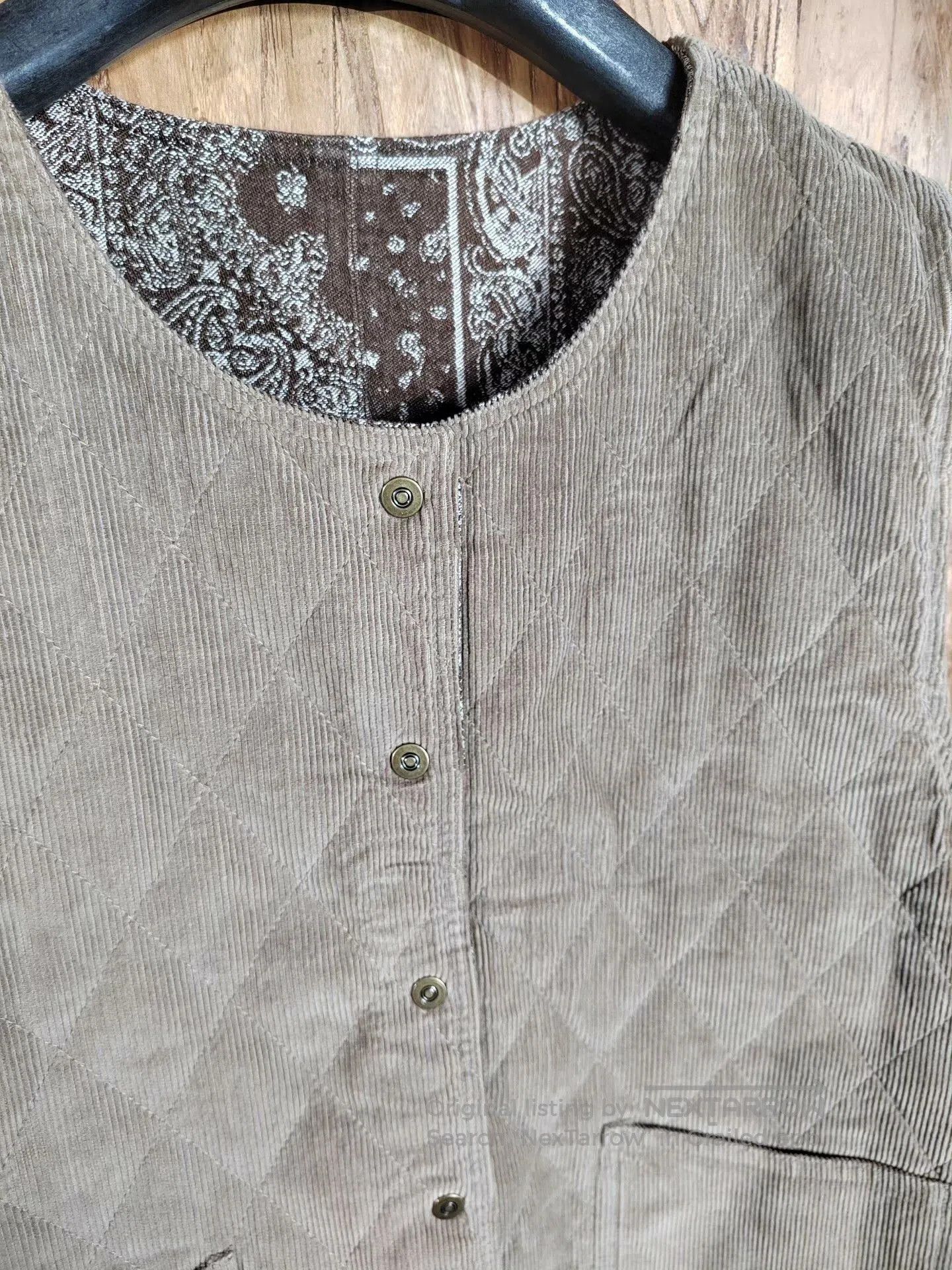 Vintage Vintage Bohemian Print Vest Two-Way Wear. Size M / US 6-8 / IT 42-44 - 4 Thumbnail