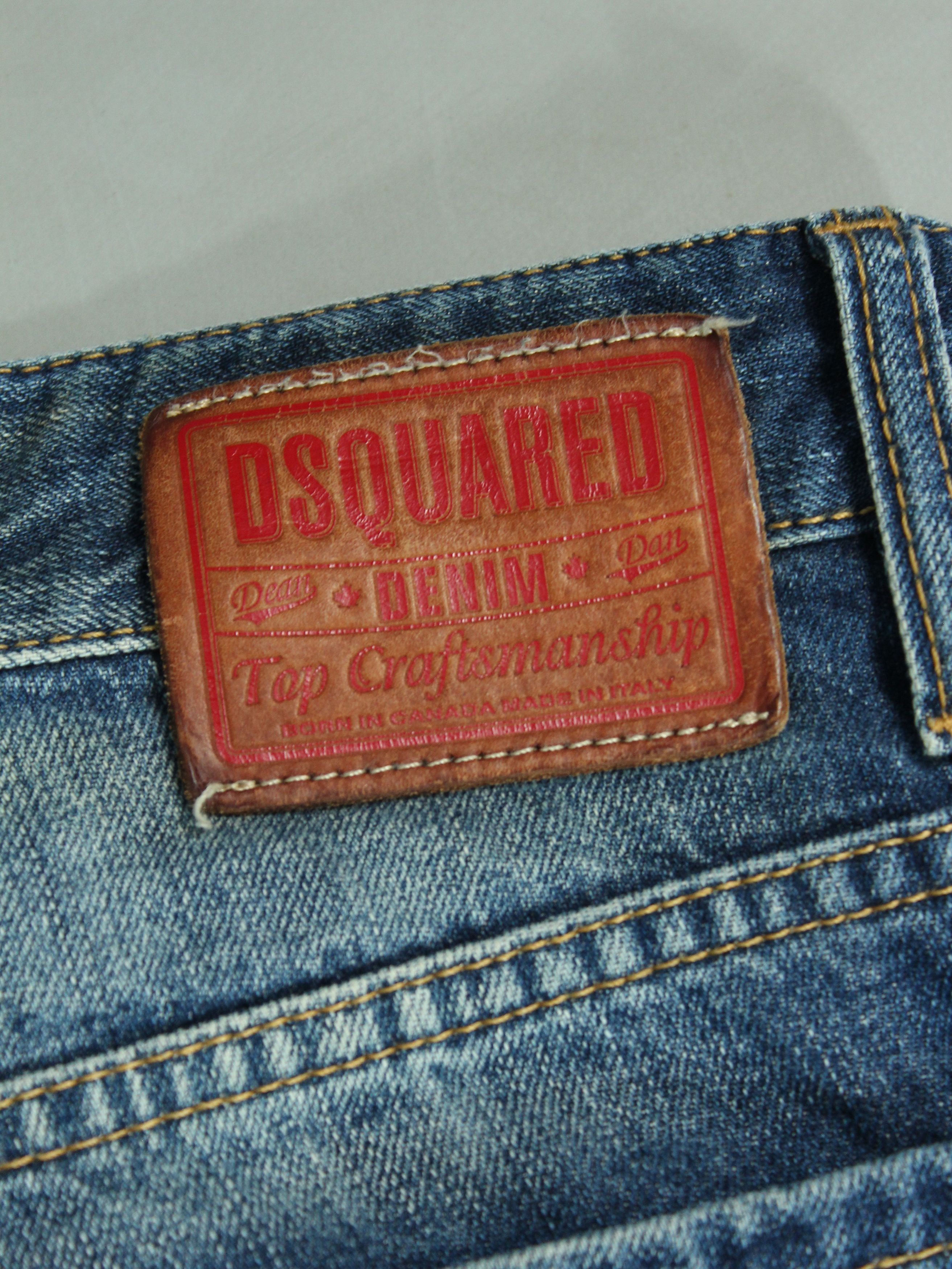 Dsquared2 DSQUARED2 VINTAGE DENIM DISTRESSED JEANS MENS 48 32 STRAIGHT Size US 32 / EU 48 - 4 Thumbnail