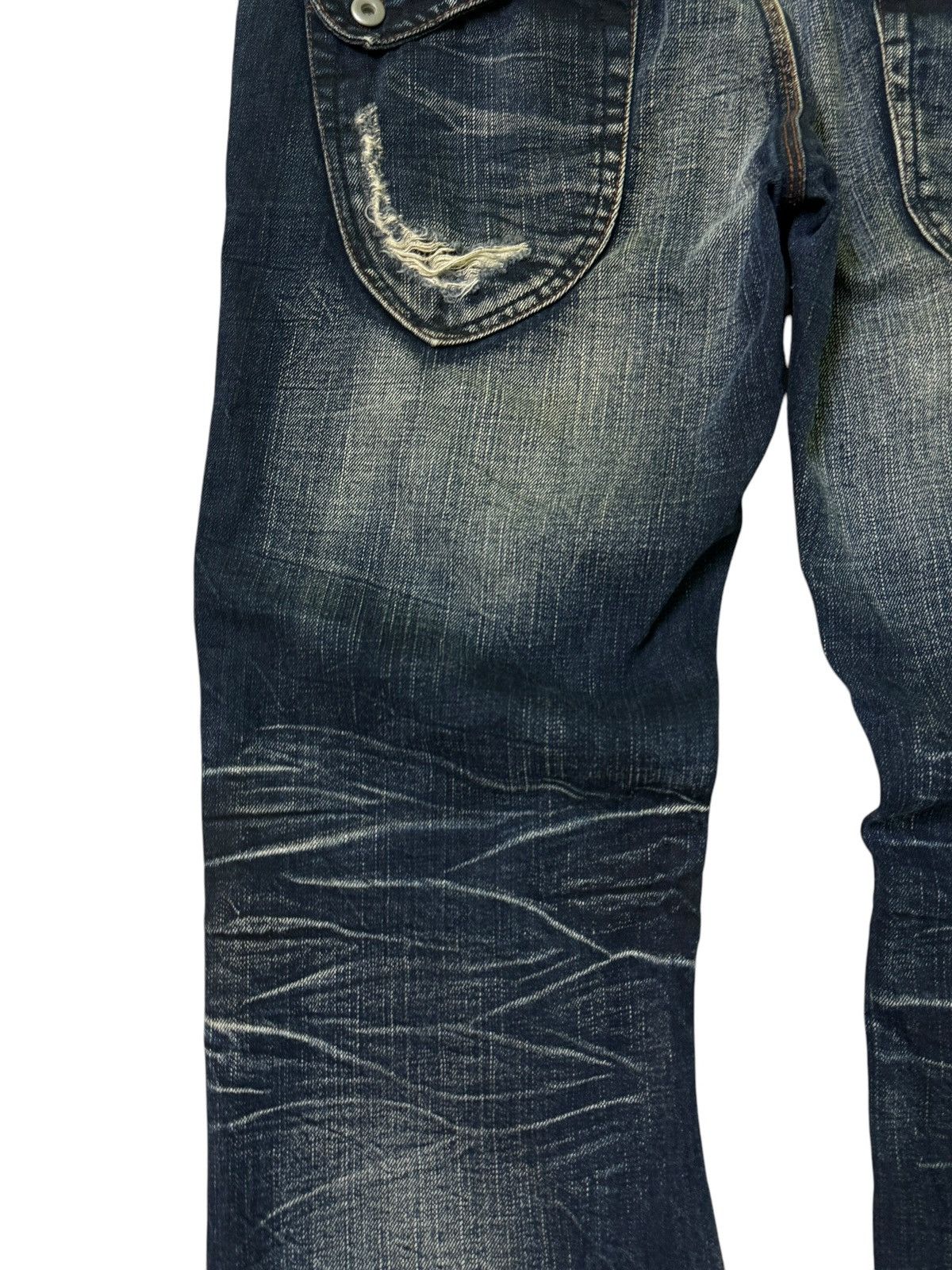 Hysteric Glamour NCFM Nicole Club for Men Distressed Washed Flare Y2K Style Size US 34 / EU 50 - 16 Thumbnail