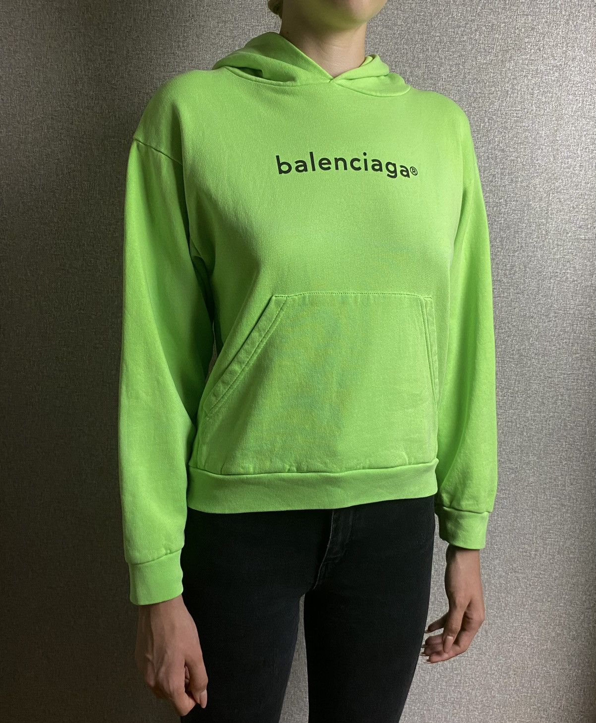 Balenciaga Balenciaga Acid Green Hoodie Size 10 Grailed