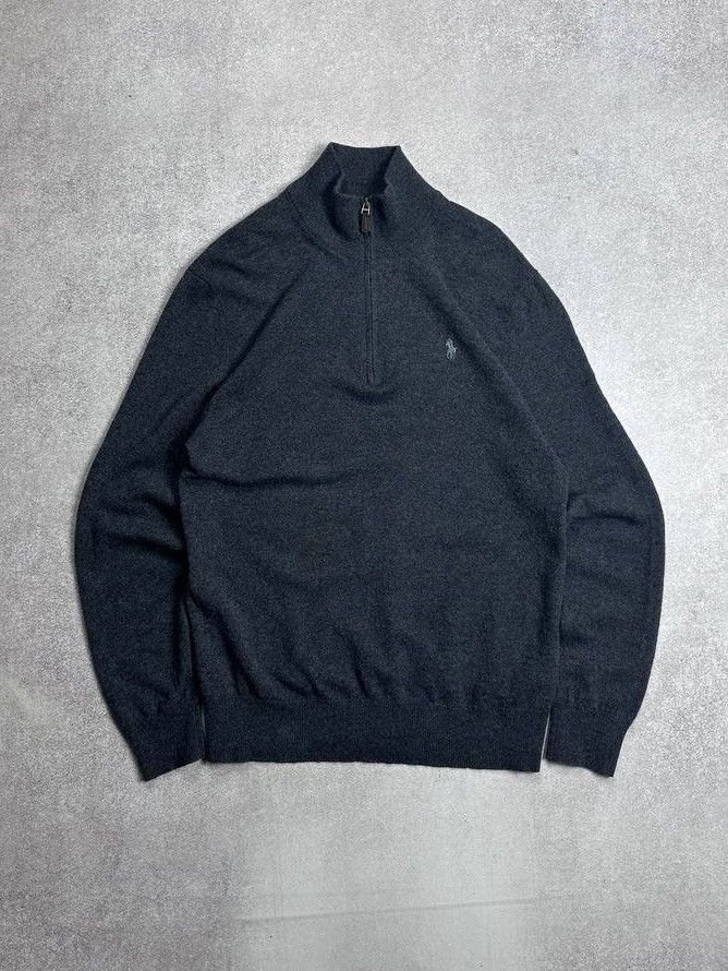 Polo Ralph Lauren Vintage Polo Ralph Lauren Quarter Zip Knit Sweater M Size US M / EU 48-50 / 2 - 1 Thumbnail