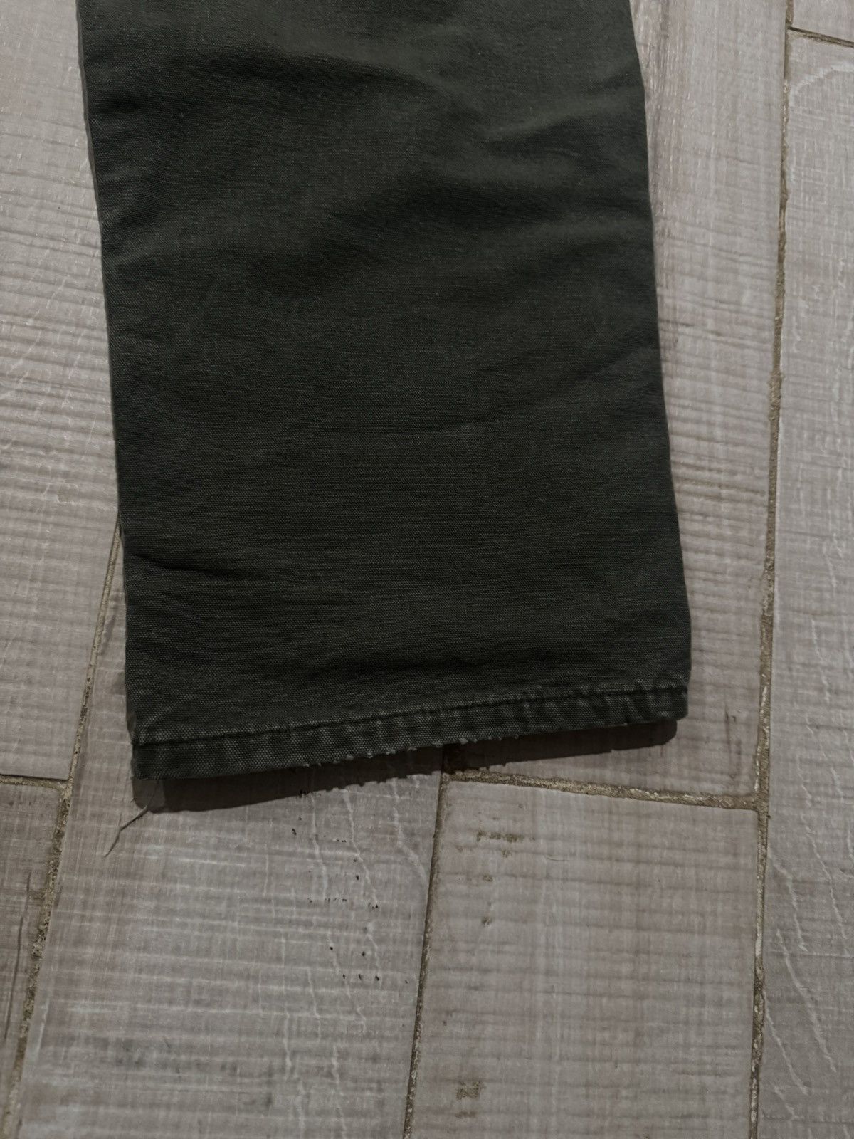 Carhartt Olive Green Vintage Carhartt Flannel Lined Work Pants Size US 36 / EU 52 - 7 Thumbnail
