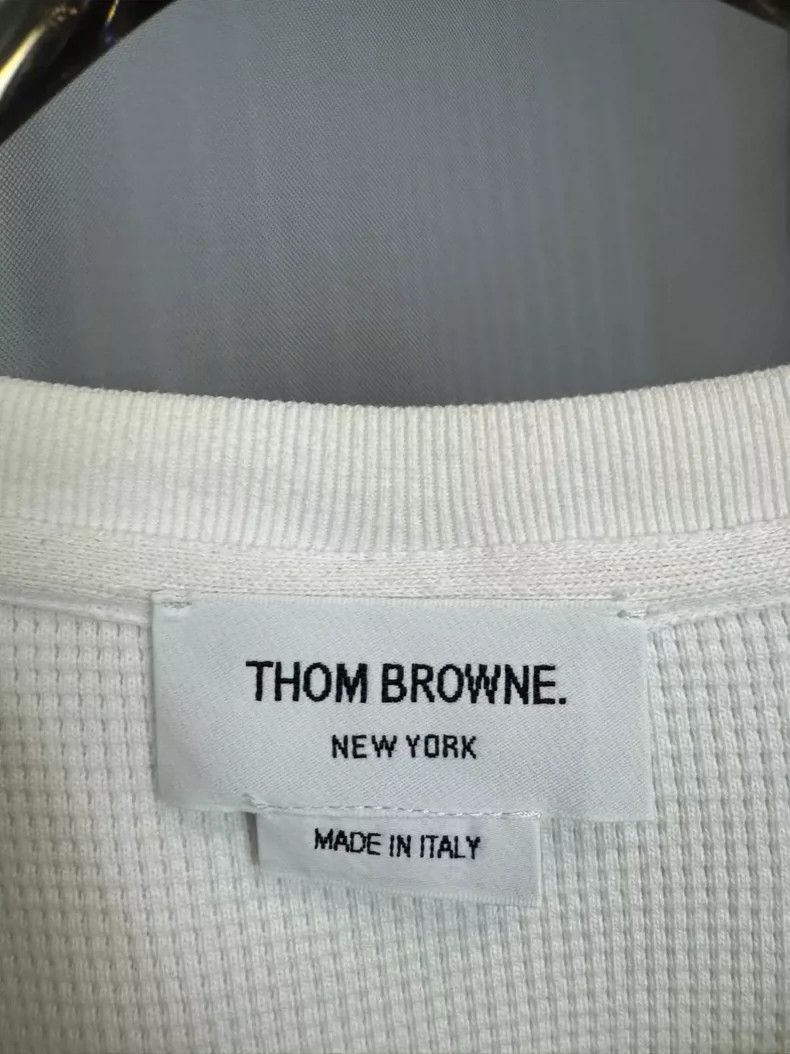Thom Browne Thom browne White waffed sweatshirt 2504-Nextarrow Size US XL / EU 56 / 4 - 4 Thumbnail