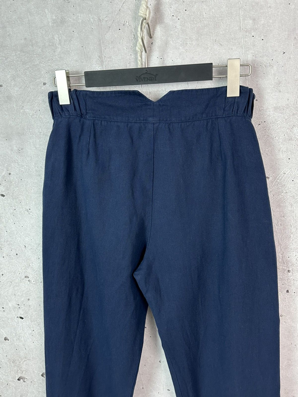 Designer × Vintage Vintage Brora Linen-Cotton Blue Casual Pants Size 28" / US 6 / IT 42 - 8 Thumbnail