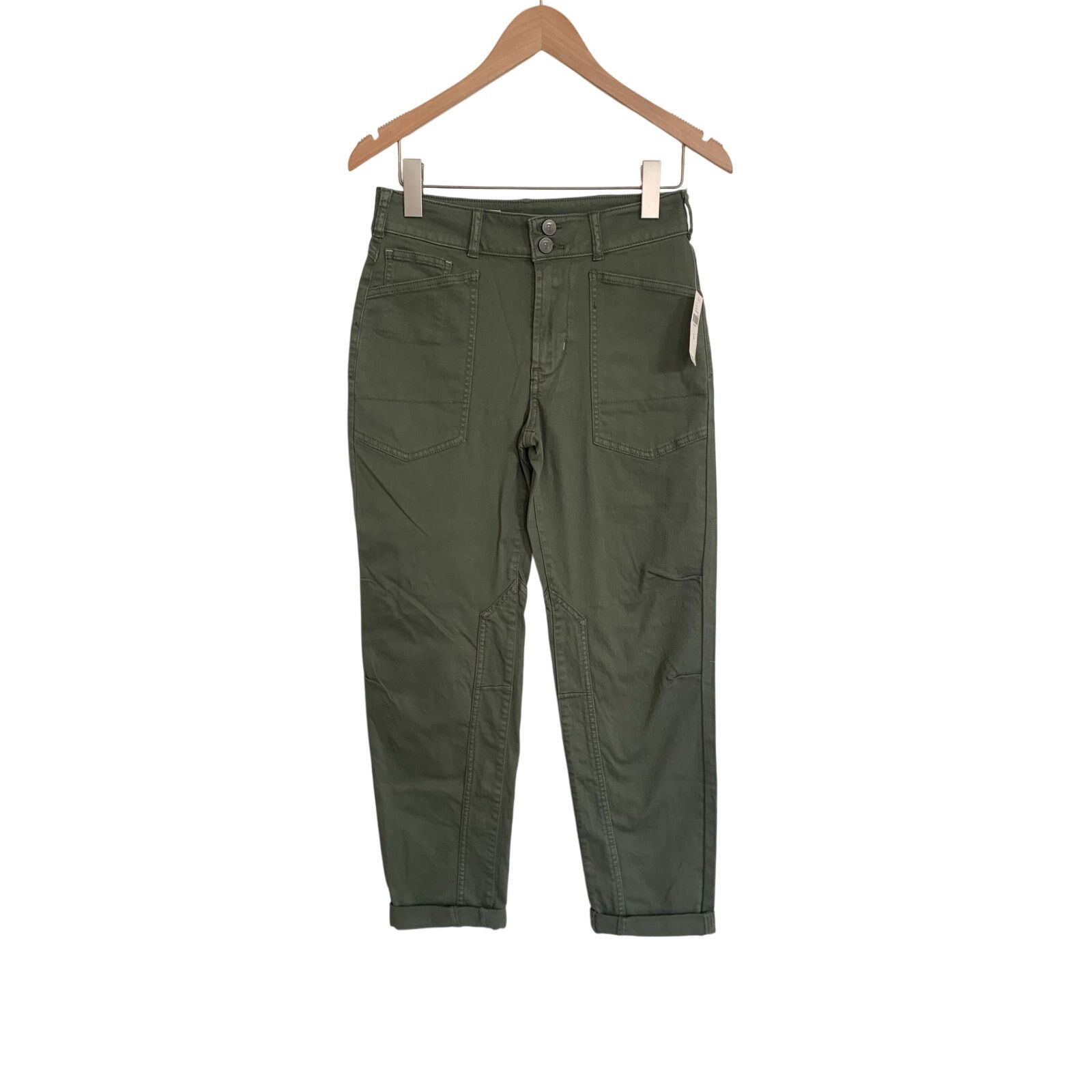 Anthropologie NWT Anthropologie Pilcro Wanderer Mid-Rise Relaxed-Leg Pants Size 25" / US 0 / IT 36 - 4 Thumbnail
