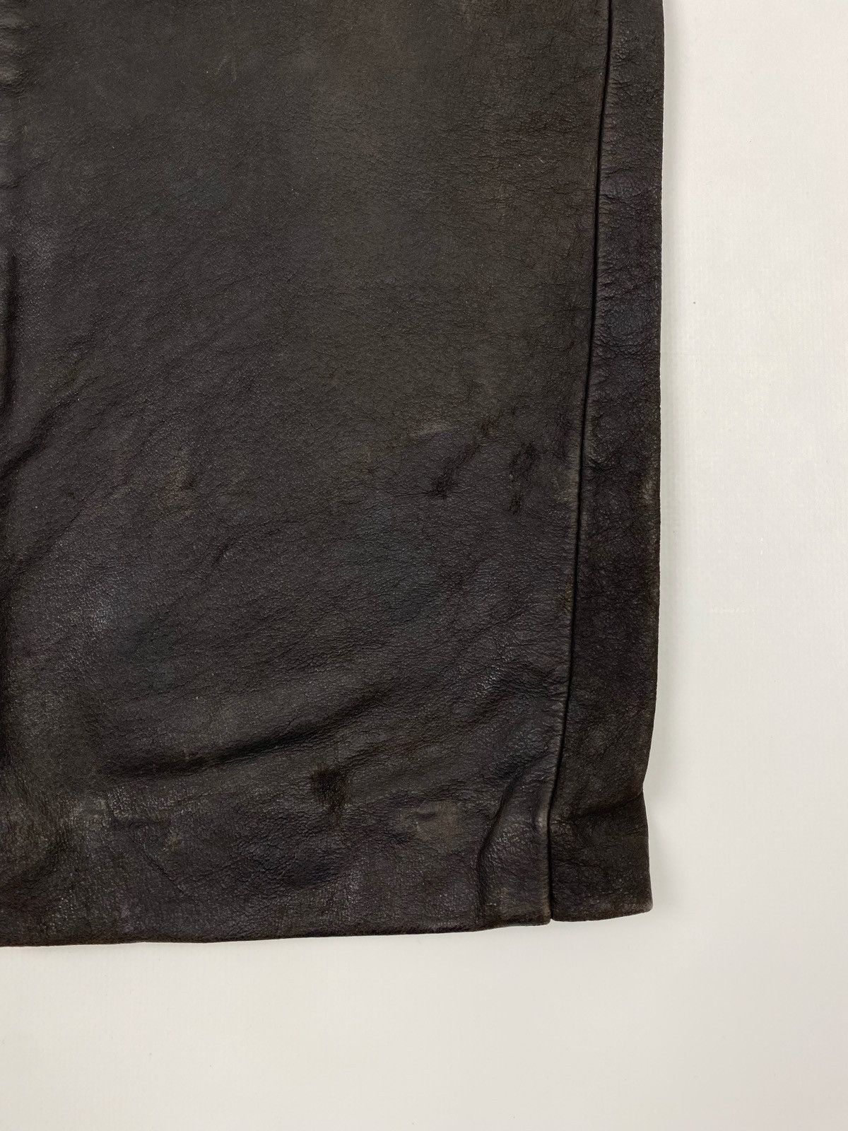 Leather 1990’s Vintage Distressed Brown Biker Leather Pants Size US 31 - 9 Thumbnail