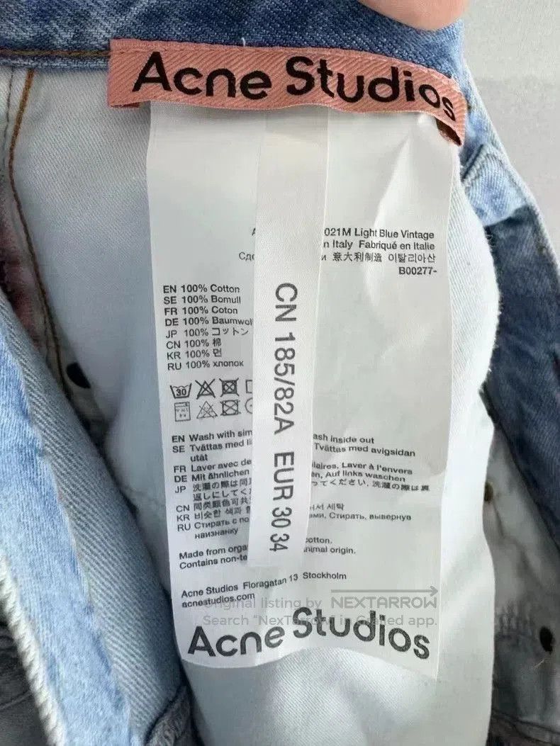 Acne Studios Acne Studios Light Wash Denim Jeans. Size US 34 / EU 50 - 4 Thumbnail