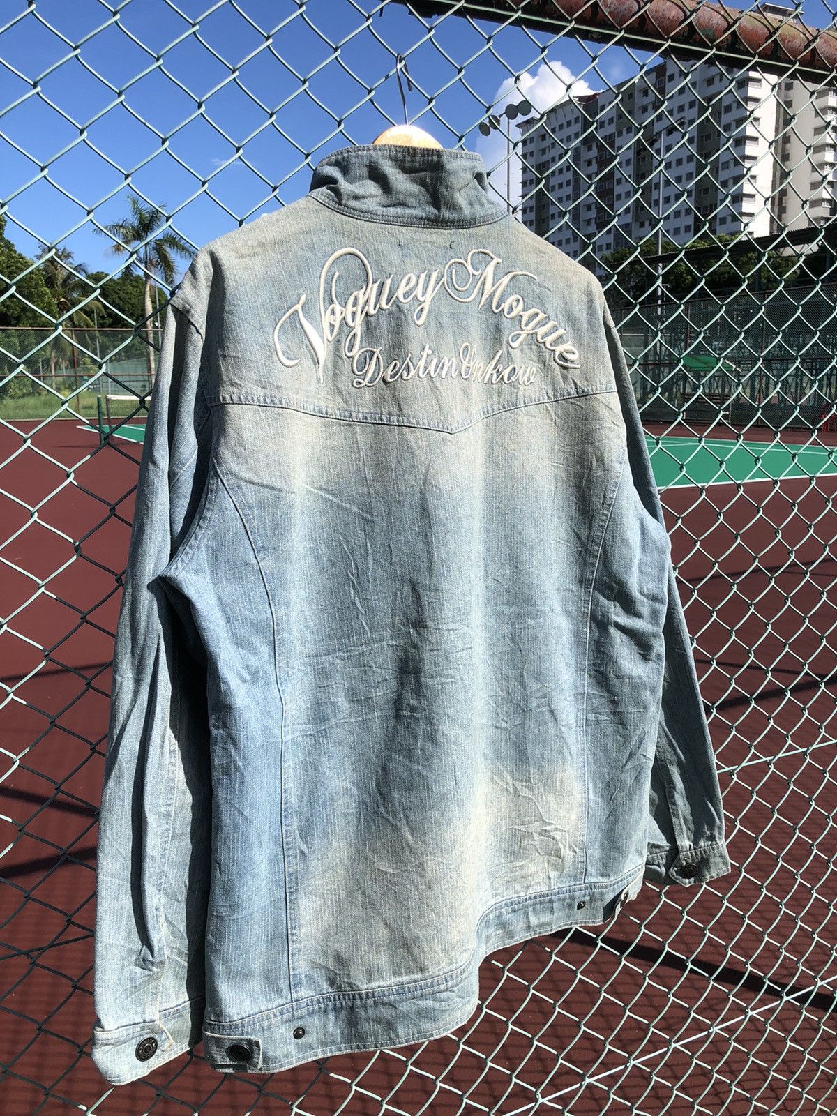 Japanese Brand × Le Grande Bleu (L.G.B.) × Vintage Vintage Mud Wash In The Attic Homme Bondage Denim Jacket Size US XL / EU 56 / 4 - 5 Thumbnail