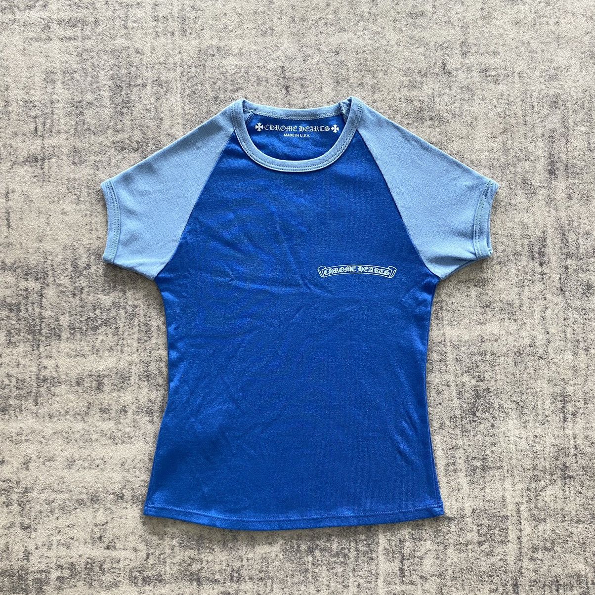 Chrome Hearts Chrome Hearts Scoll T-shirt blue Size S / US 4 / IT 40 - 1 Thumbnail
