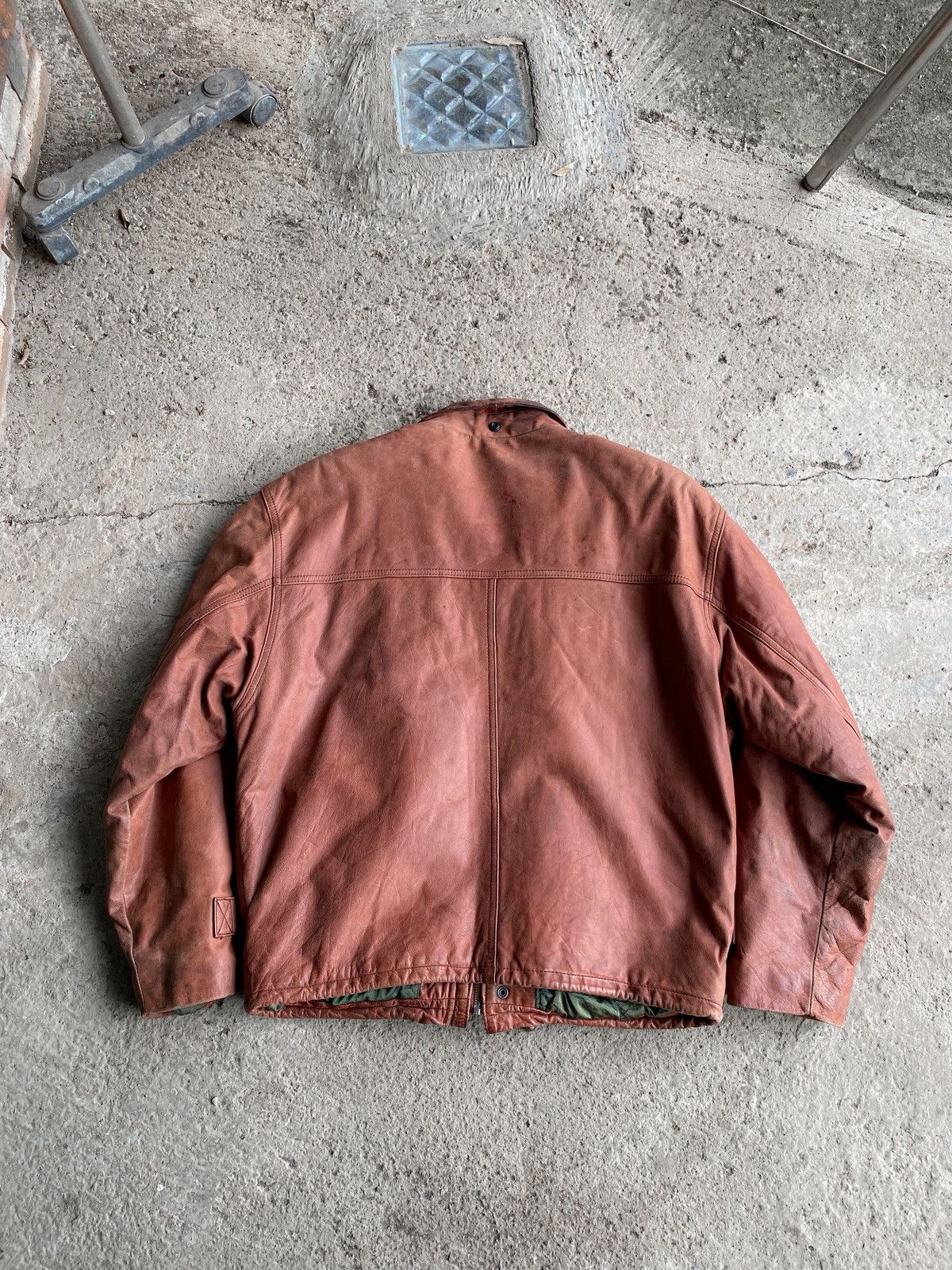Genuine Leather Vtg 90's Gacca Tactical Pocket Leather Mens Jacket Size US M / EU 48-50 / 2 - 10 Thumbnail