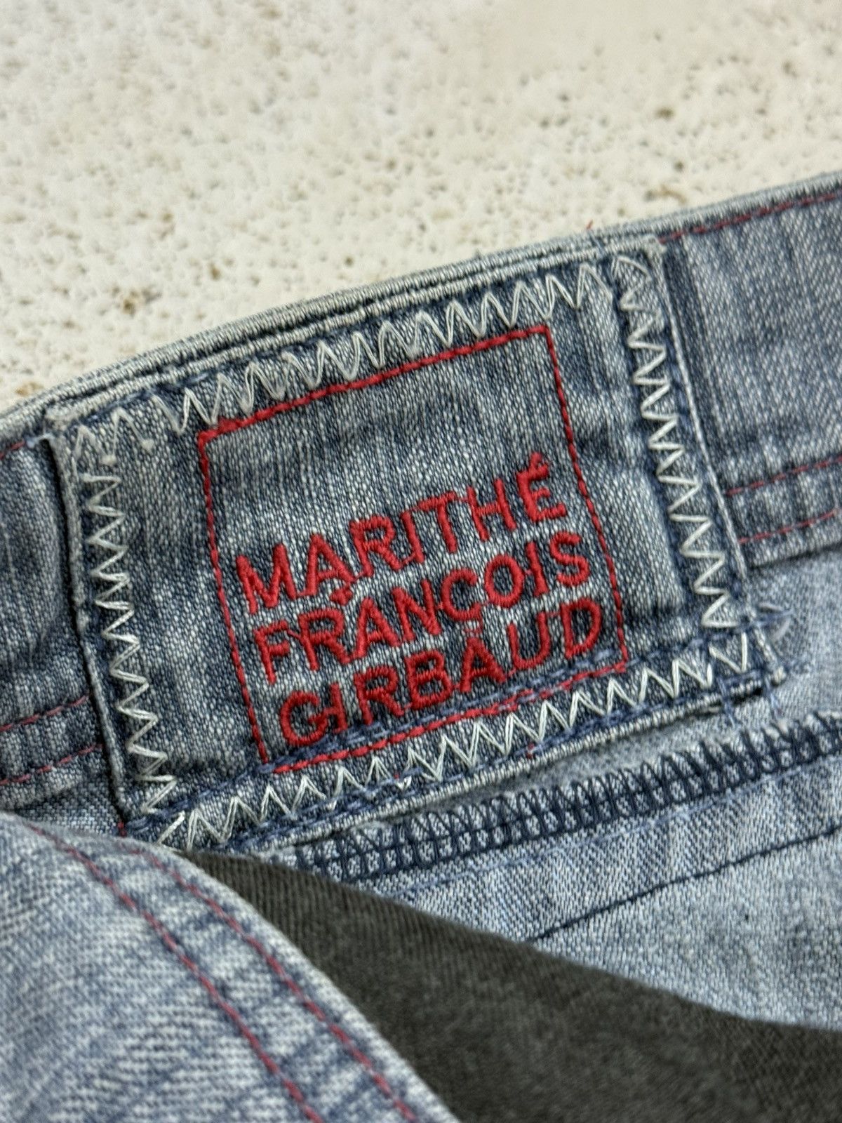 Marithe + Francois Girbaud Marithe Francois Girbaud Heavy Stitching Distressed Dirt Size US 30 / EU 46 - 10 Thumbnail