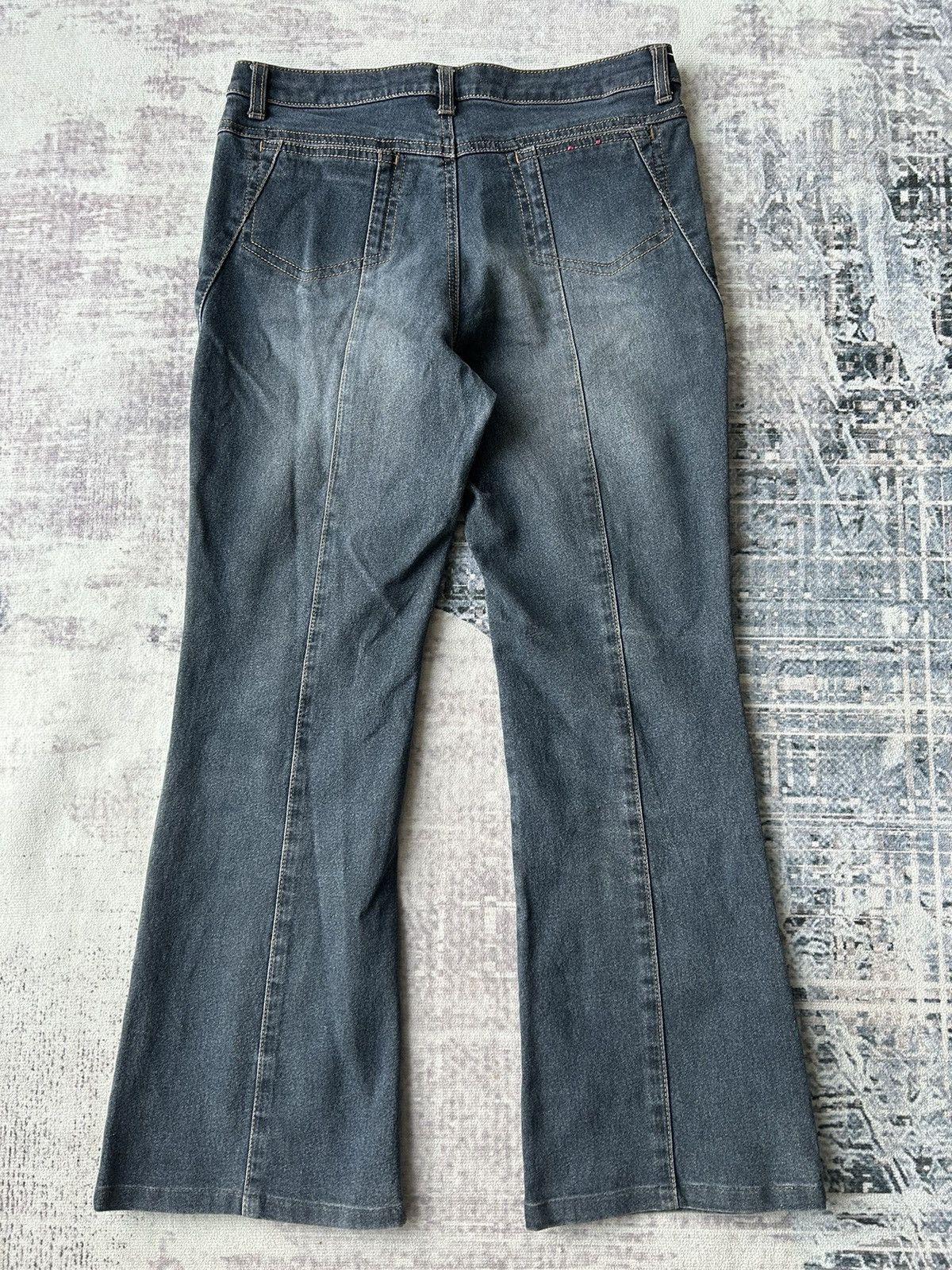 14th Addiction Flared Punk Rock Design Jeans Size US 30 / EU 46 - 11 Thumbnail