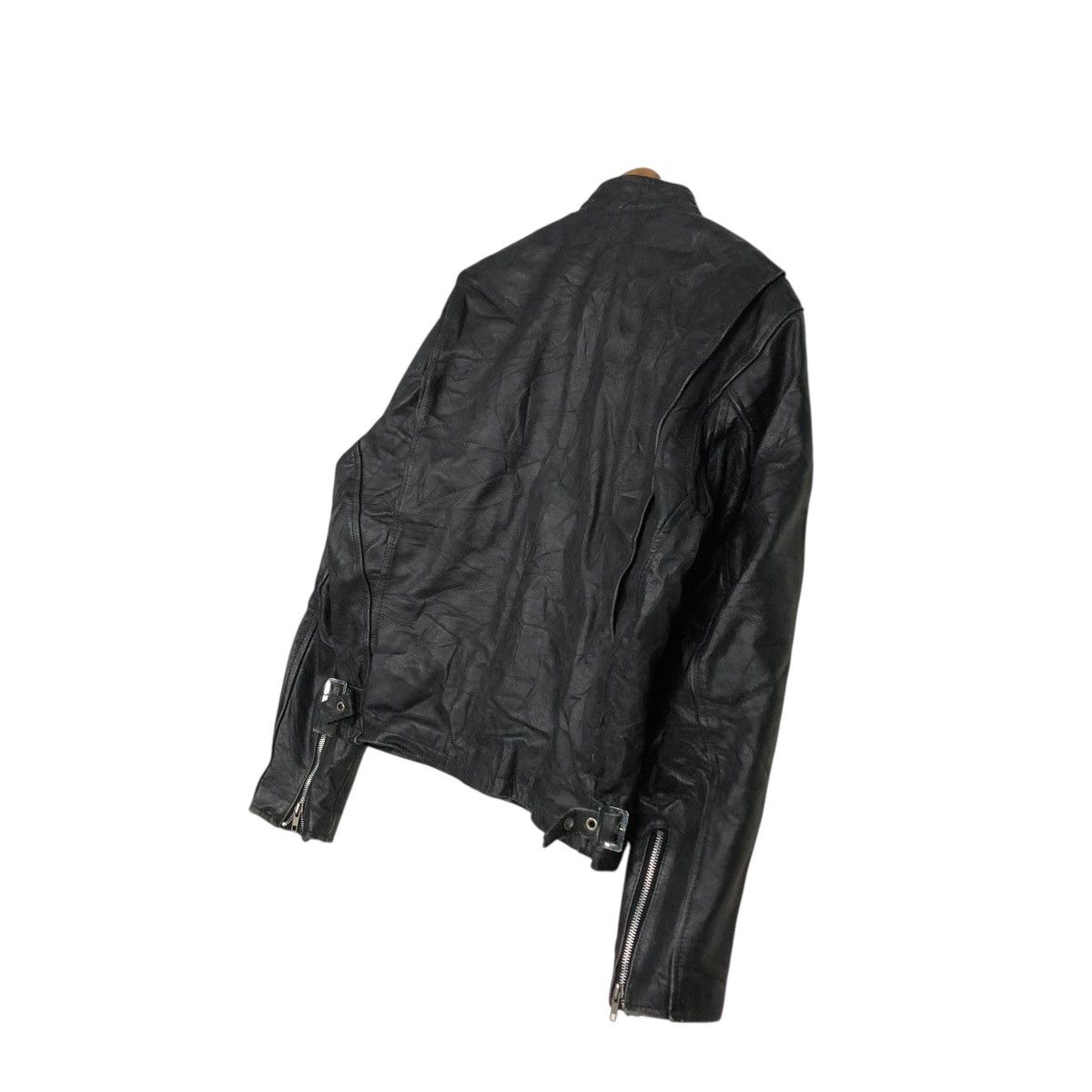 Japanese Brand 🔥VINTAGE BIKER LEATHER JACKET UNBRANDED ISSEY MIYAKE Size US M / EU 48-50 / 2 - 12 Thumbnail