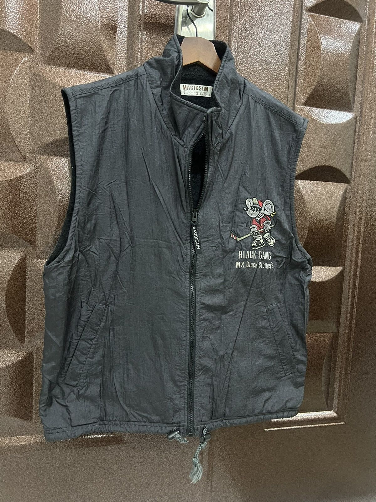 Japanese Brand MAGIXSON Black Gang Hockey Sleeveless Vest Jacket Size US M / EU 48-50 / 2 - 3 Thumbnail