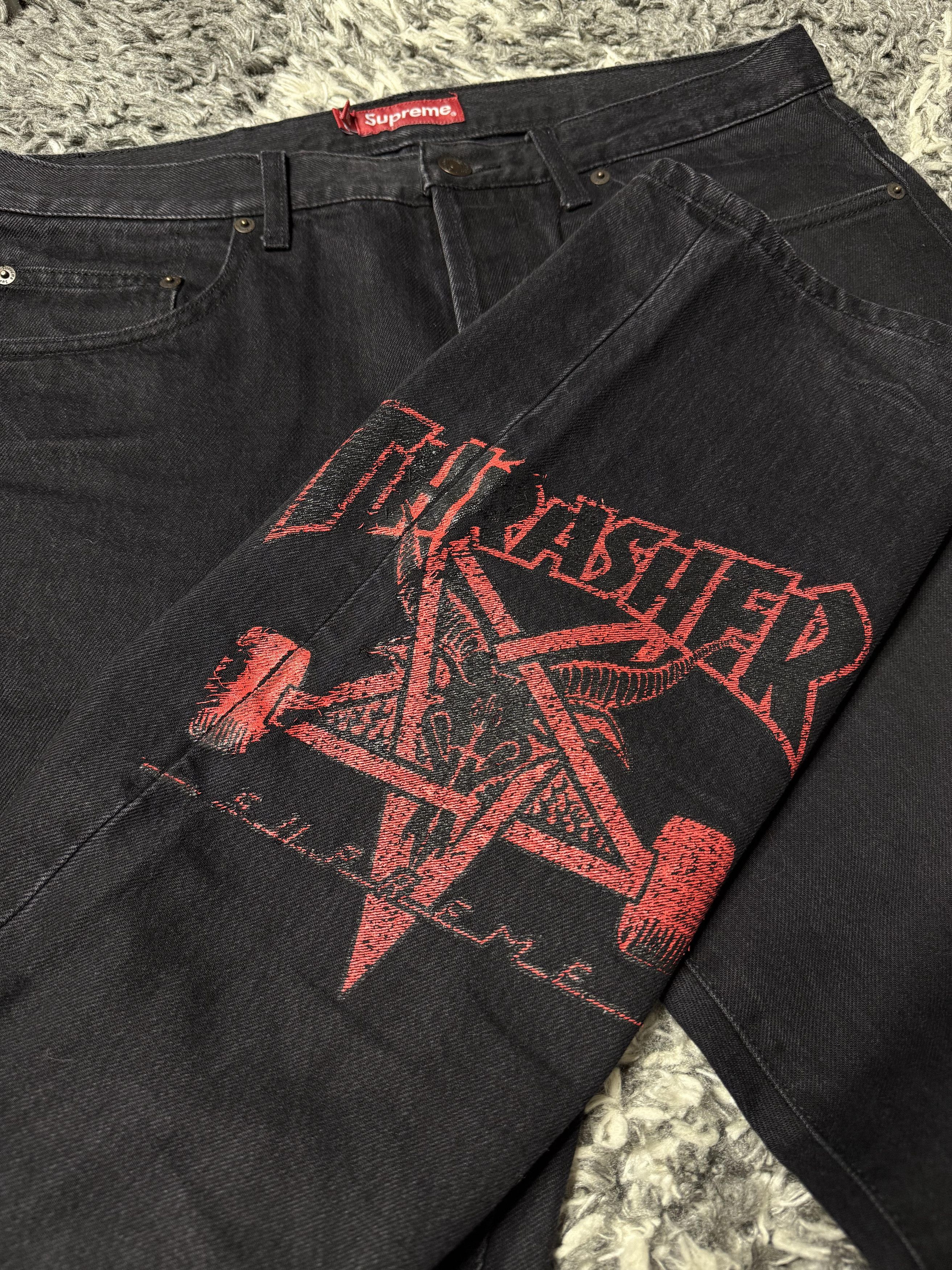 Supreme × Thrasher Supreme x Thrasher regular jeans Size US 32 / EU 48 - 8 Thumbnail