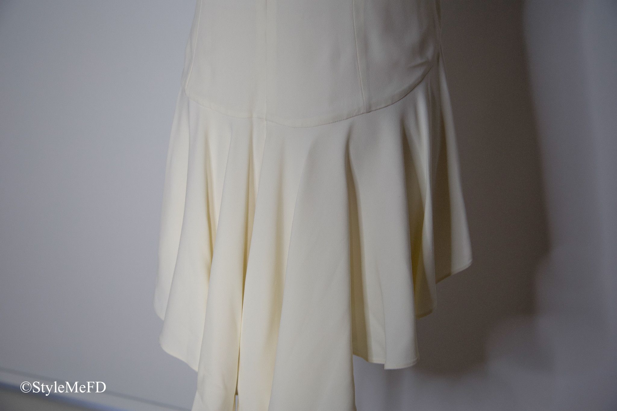 Alexander McQueen × Vintage Alexander McQueen Drop Waist White Blouse Size L / US 10 / IT 46 - 6 Thumbnail