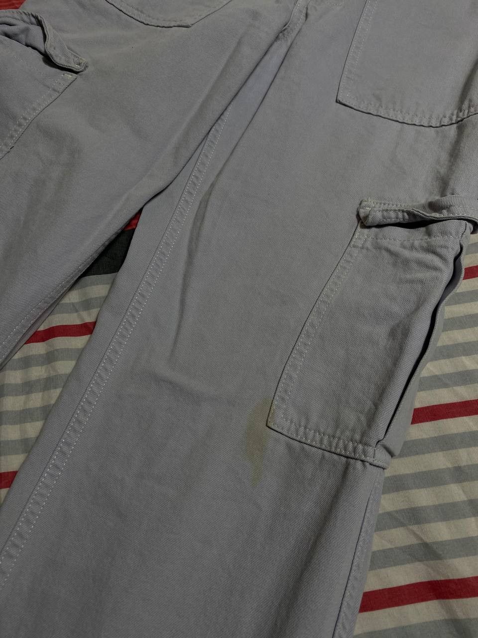 Japanese Brand Crazy Crash Dirty Baggy Faded Jean Japan Avant Garde Style Size US 32 / EU 48 - 15 Thumbnail