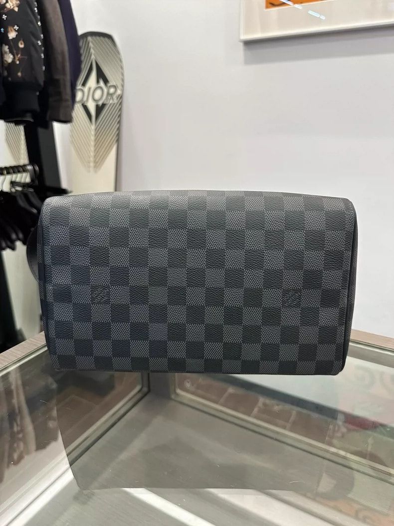 Louis Vuitton Louis Vuitton BlackBlue Checkered DOPP Bag-2506 Size ONE SIZE - 4 Thumbnail