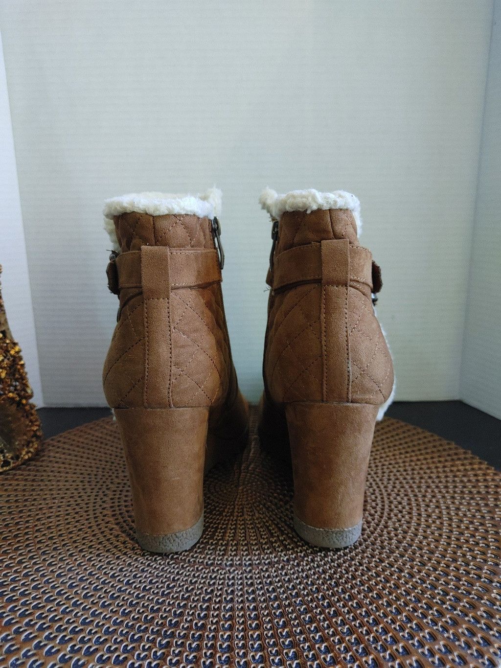 LIZ LISA Liz Claiborne Suede Wedge Ankle Booties Size 11M Size US 11 / IT 41 - 6 Thumbnail