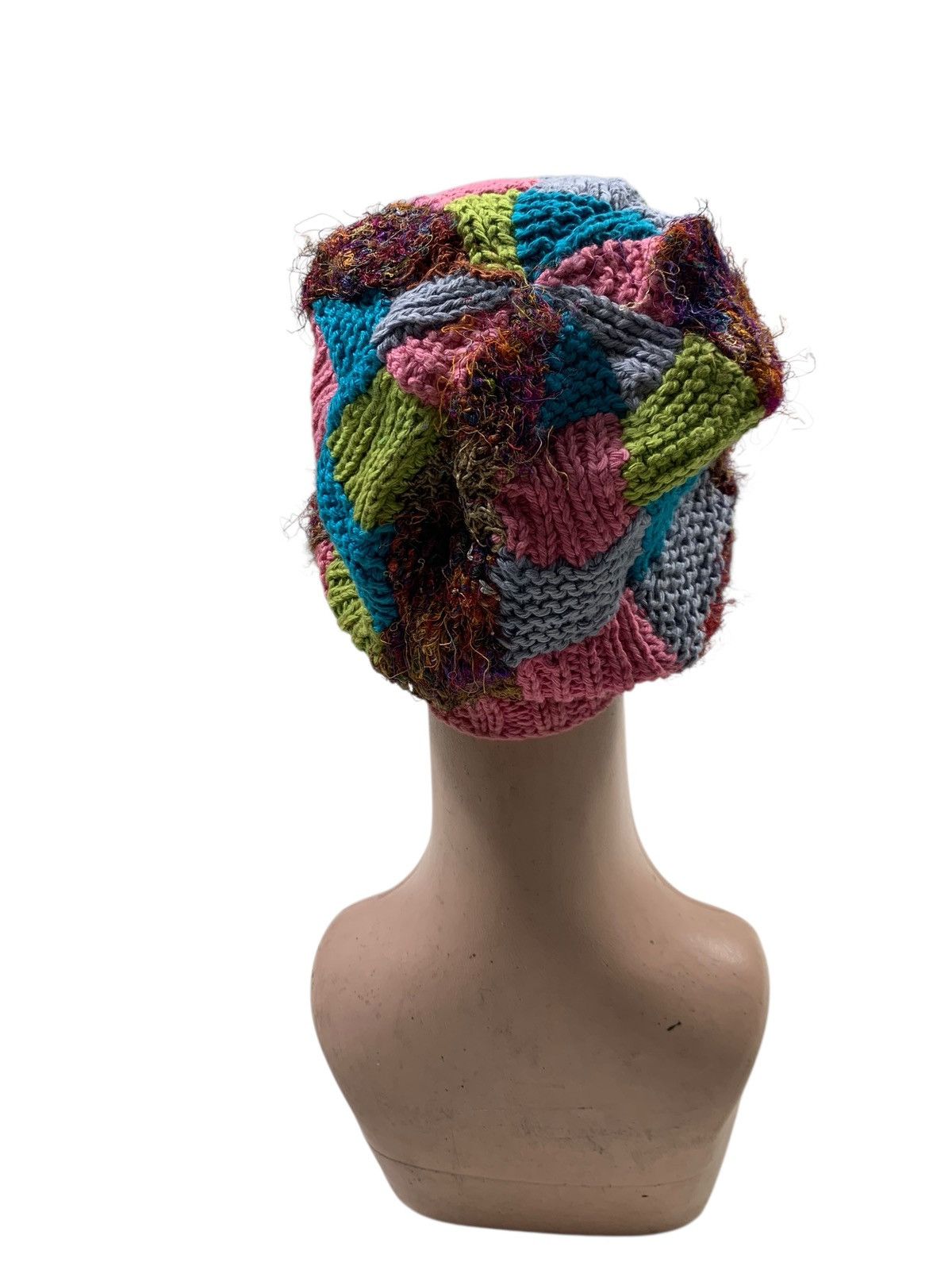 Japanese Brand × Kapital × Vintage Crochet knitted handmade Beanie Hats RARE Size ONE SIZE - 3 Thumbnail