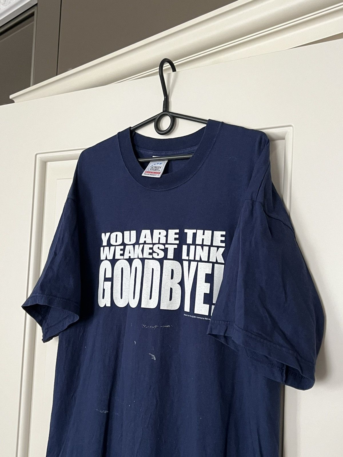Vintage Vintage 90s The Weakest Link T-Shirt Tee BBC Show Funny Meme Size US XL / EU 56 / 4 - 4 Thumbnail