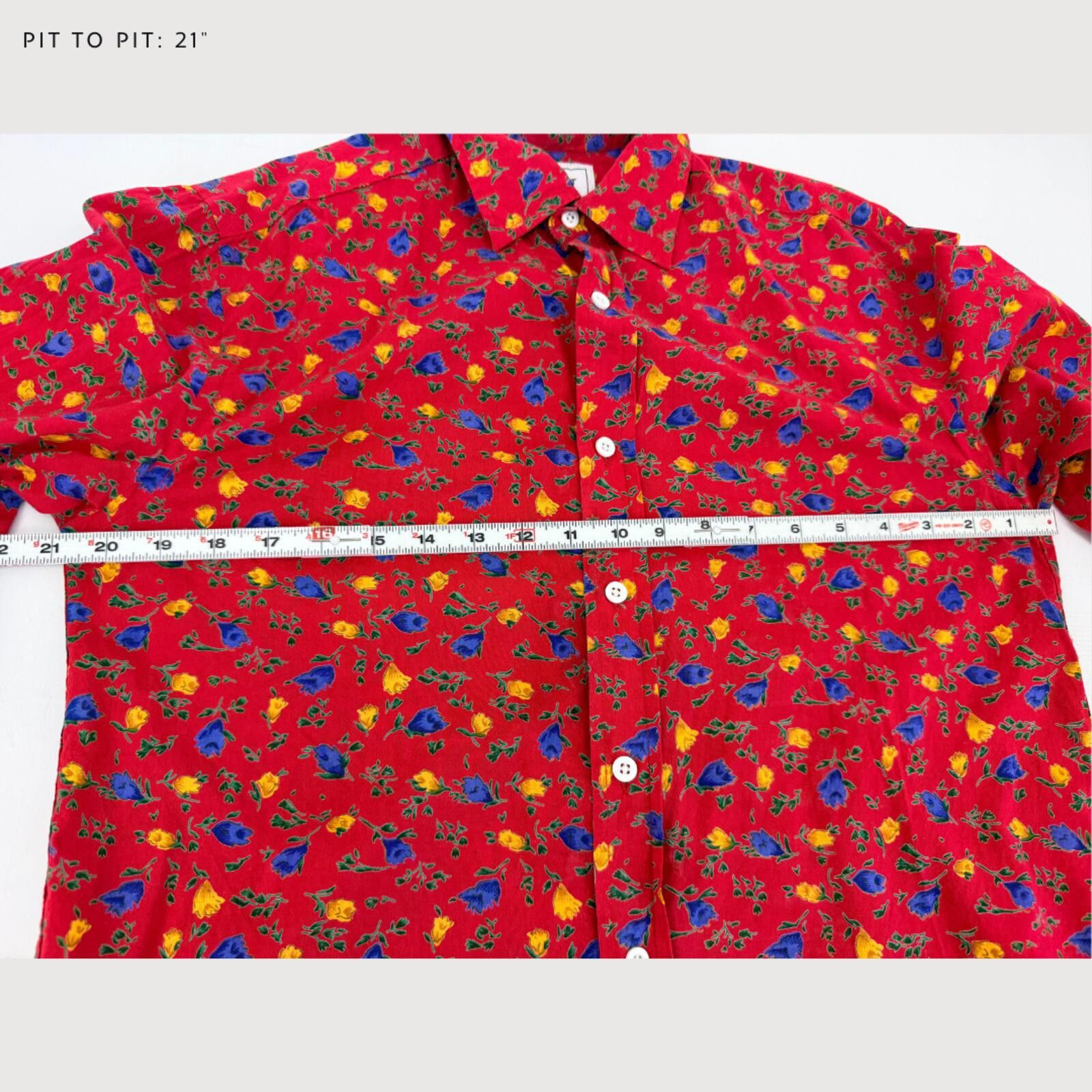 Other Dushyant Asthana Red Floral Button Up Shirt S Size US S / EU 44-46 / 1 - 7 Thumbnail