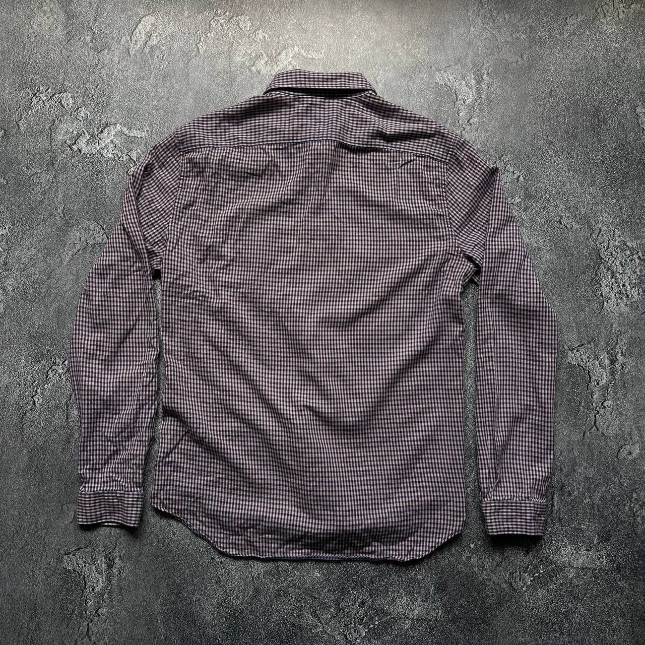 Burberry × Japanese Brand Burberry Brit Shirt Long Sleeve Navy Size M Size US M / EU 48-50 / 2 - 2 Thumbnail
