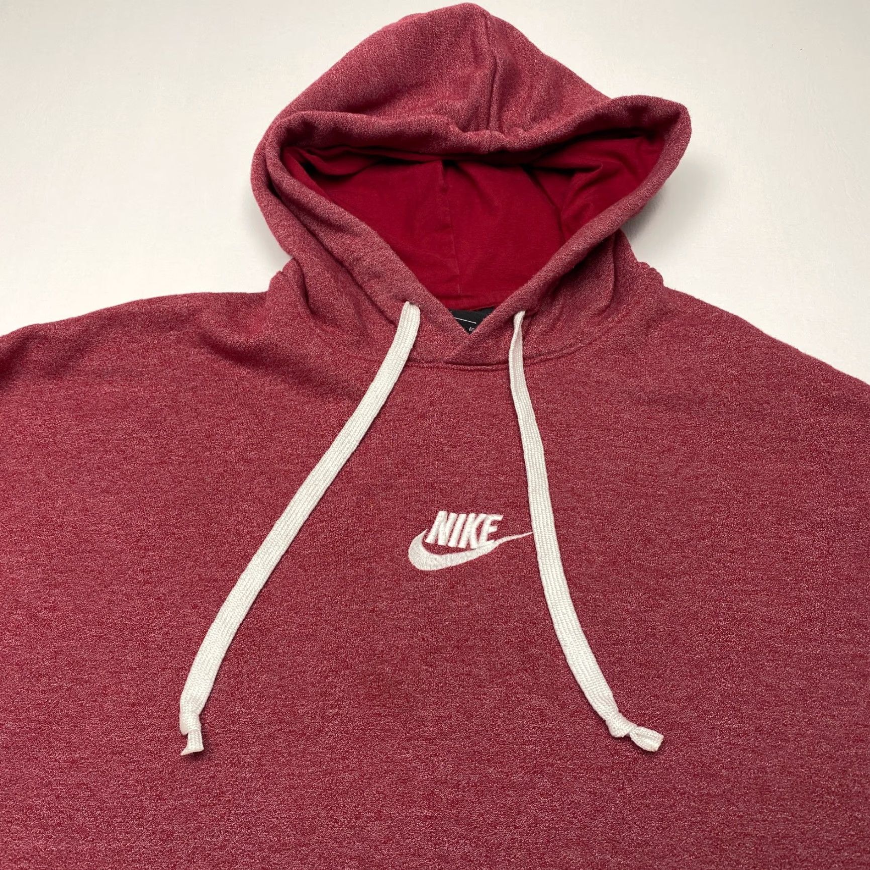 Nike VINTAGE Nike Center Swoosh Hoodie Mens XL Maroon Logo Embroidered Sweatshirt Spellout Size US XL / EU 56 / 4 - 5 Thumbnail