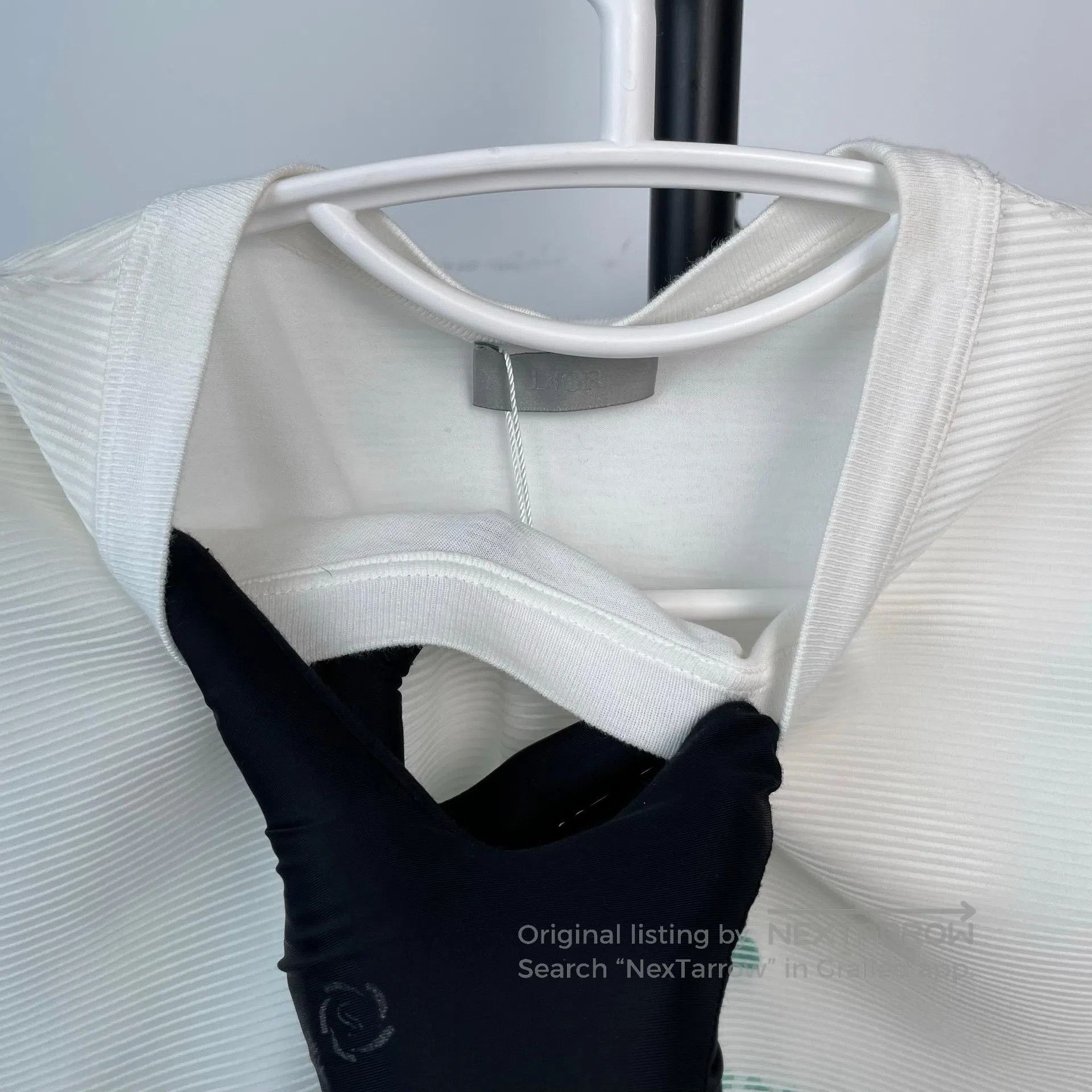 Dior Dior White Organdy Double Layer Short Sleeve Top| Size US XS / EU 42 / 0 - 7 Thumbnail
