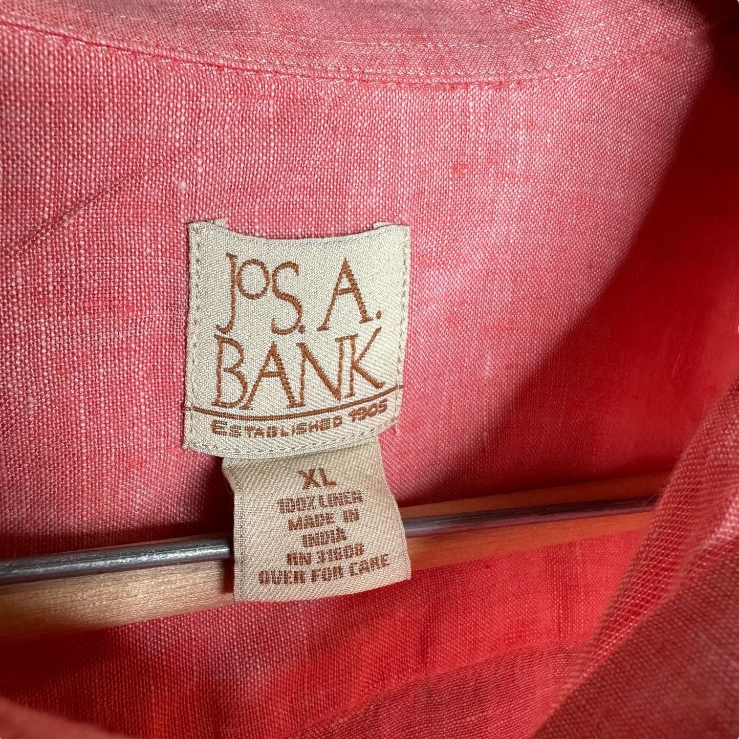 Jos. A. Bank Jos A Bank 100% Linen Short Sleeve Button Shirt XL Size US XL / EU 56 / 4 - 3 Thumbnail