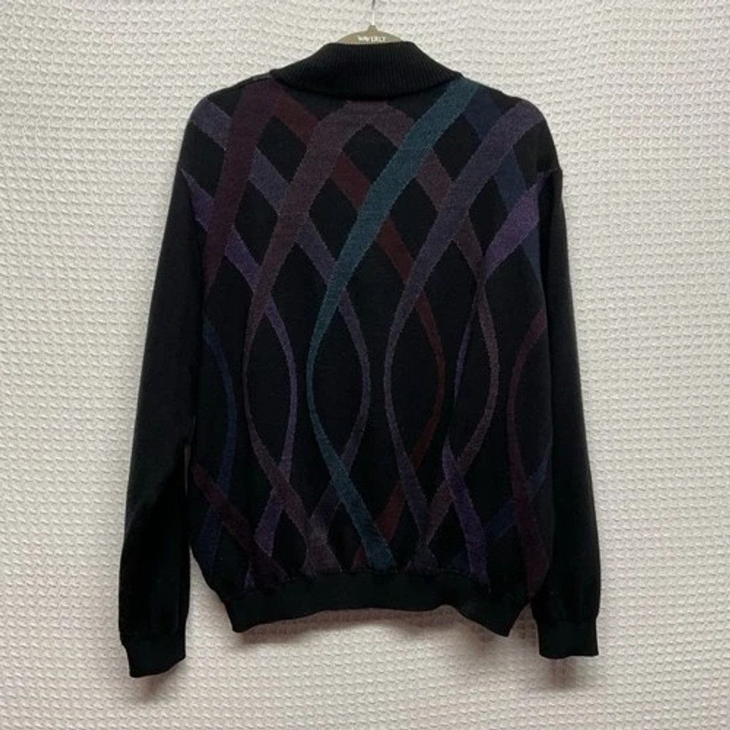 St. Croix VTG 80s St. Croix Geometric 1/2 Zip CrewNeck Sweater Men XL Size US XL / EU 56 / 4 - 8 Thumbnail