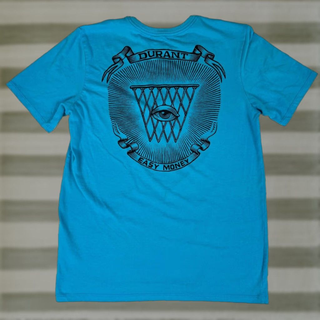 Nike Nike KD Kevin Durant Easy Money T-Shirt - Size M - Blue - Men - 2015 - Double-Sided Graphic Print - Nike Dri-FIT - Short Sleeve Crew Neck Shirt Size US M / EU 48-50 / 2 - 1 Thumbnail
