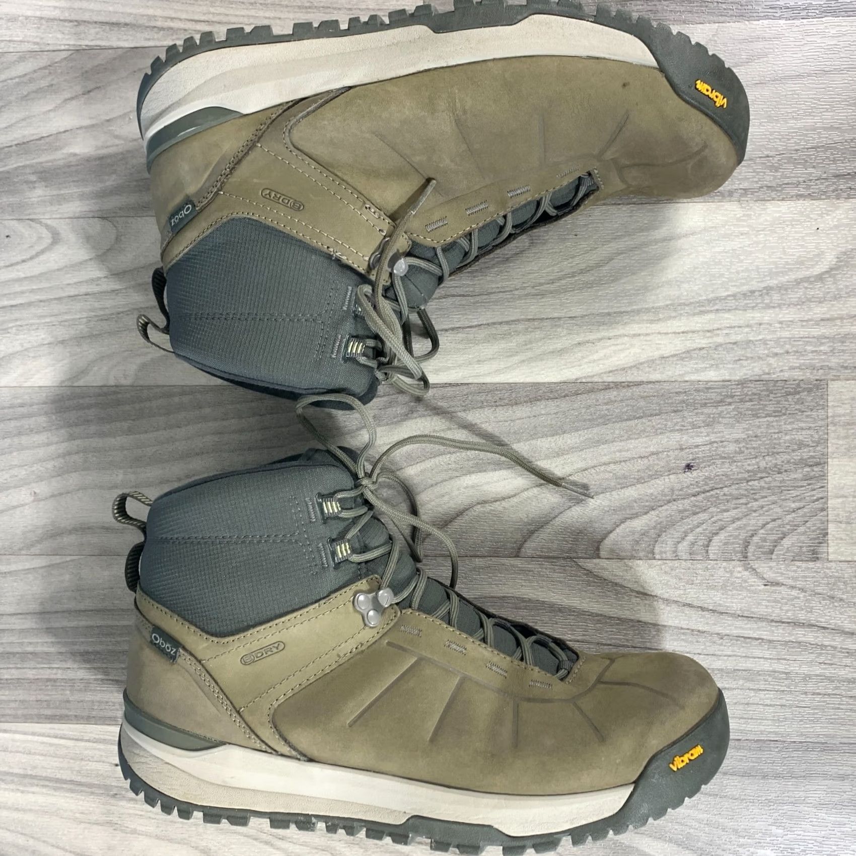 Oboz Oboz Bozeman Mid Leather Boots Mens Size 11.5 Brown Waterproof Hiking" Size US 12 / EU 45 - 6 Thumbnail