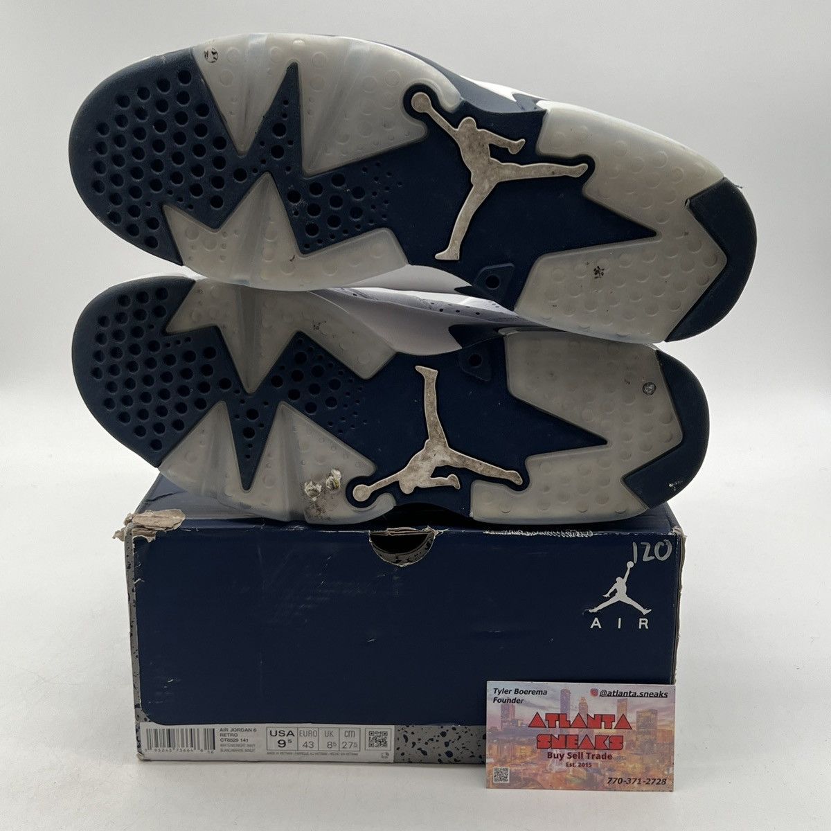 Jordan Brand Air Jordan 6 midnight navy Size US 9.5 / EU 42-43 - 8 Thumbnail
