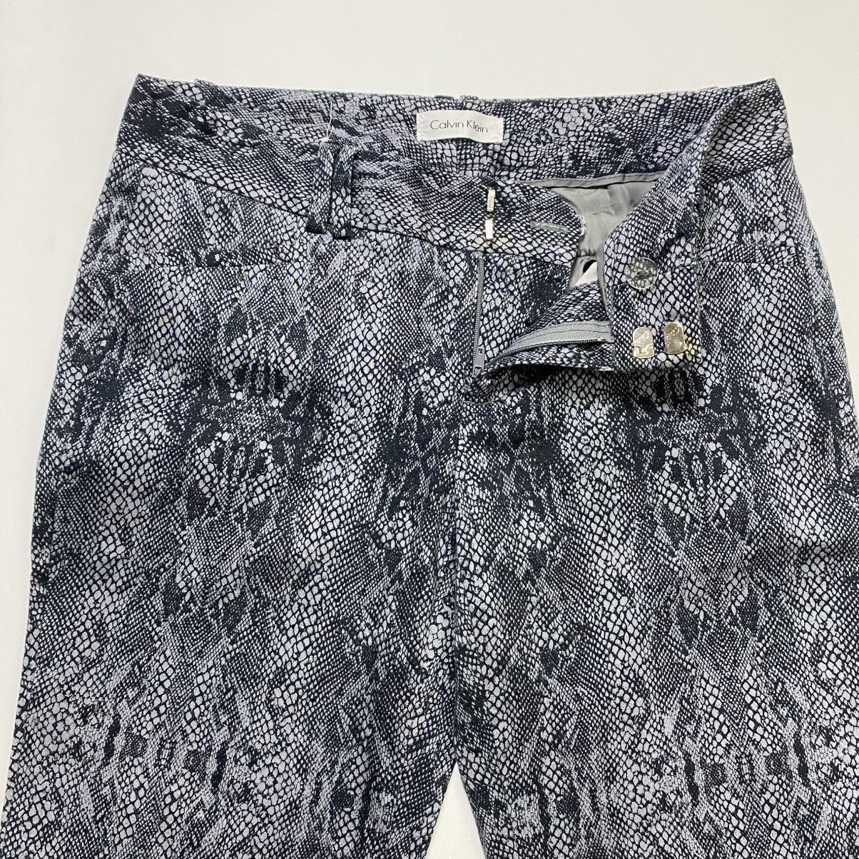 Calvin Klein × Designer × Issey Miyake Vintage Snake skin print calvin klein long pants Size 29" - 5 Thumbnail