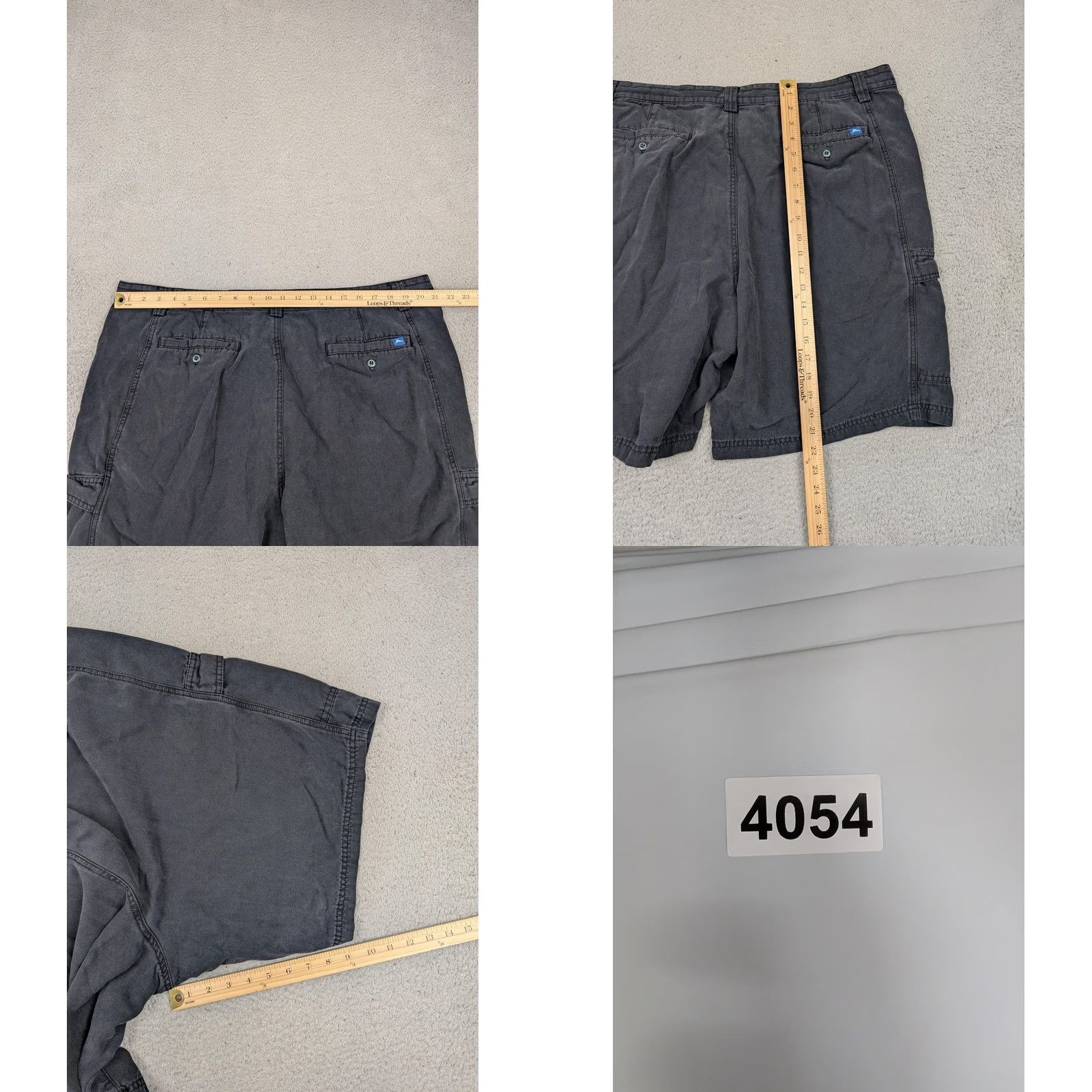 Tommy Bahama Tommy Bahama Relax Cargo Shorts Mens 42 Gray Cotton Lyocell Zip Fly Front Pockets 10 In Inseam Casual Summer Relax Mens Size US 42 / EU 58 - 10 Thumbnail