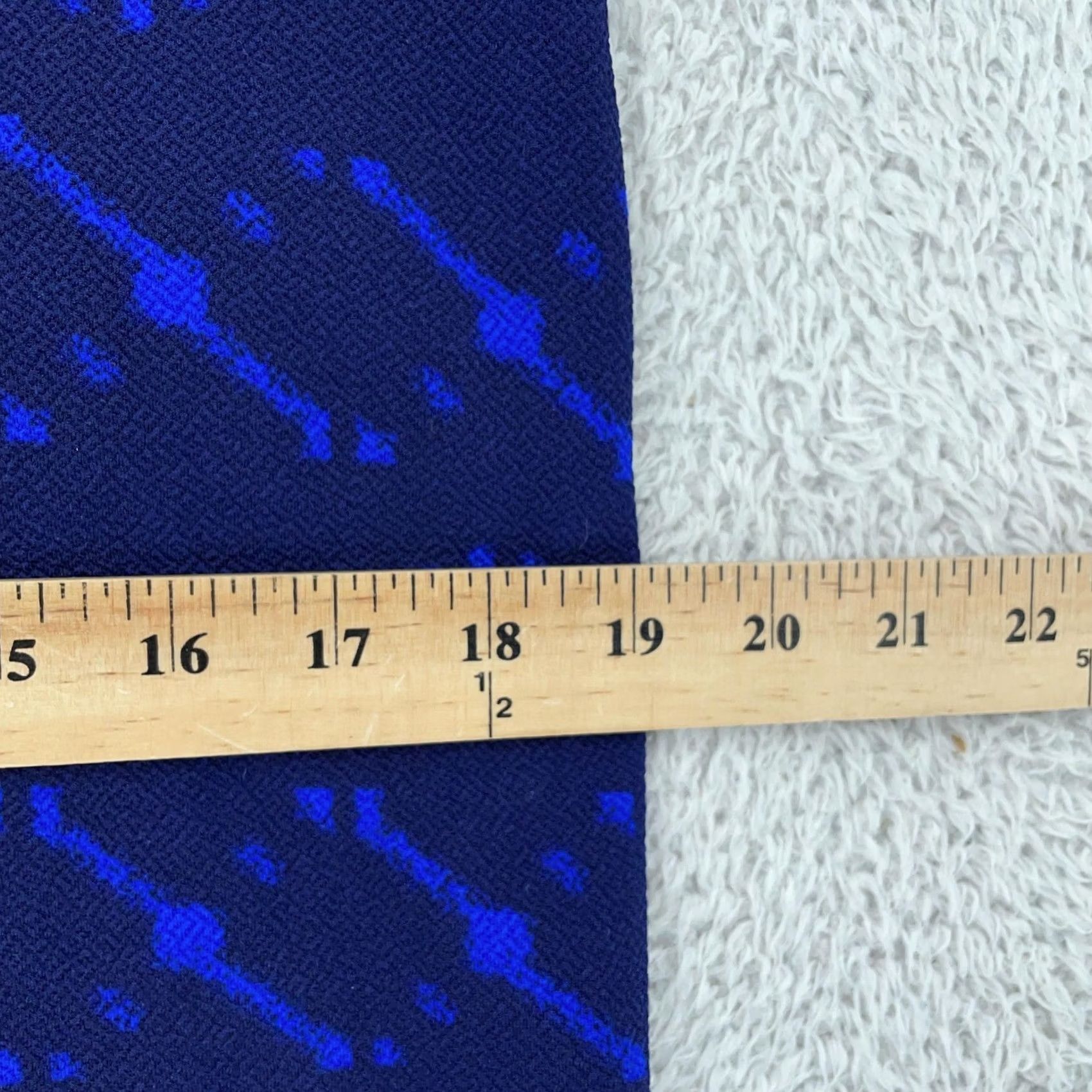 Vintage LuLaRoe Skirt Pencil Womens XL Navy Blue Geometric Pull On Stretch Knee Length Elastic Waist Casual Business Spring 90s? Size 40" / US 18 - 6 Thumbnail