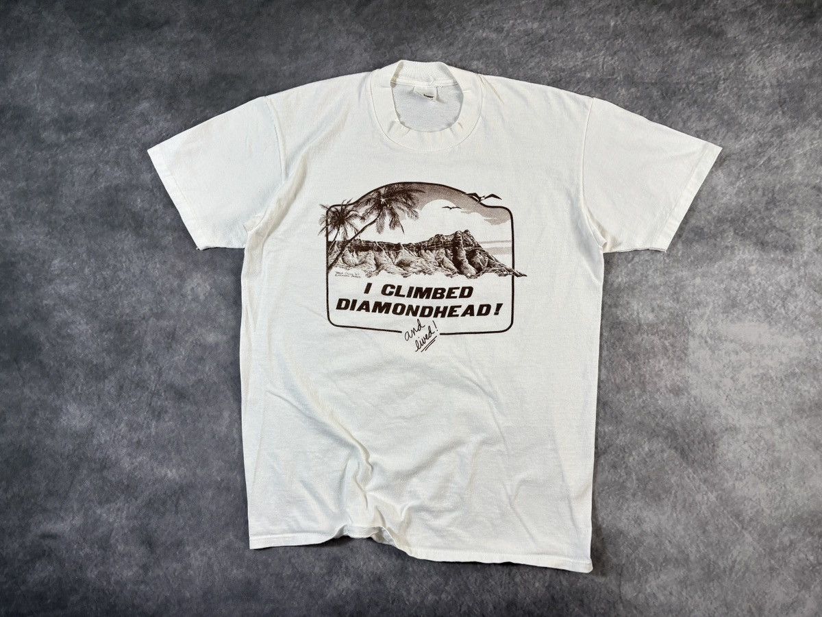 Vintage Vintage I Climbed Diamond Head Tee Made in USA Stedman Size US M / EU 48-50 / 2 - 9 Thumbnail