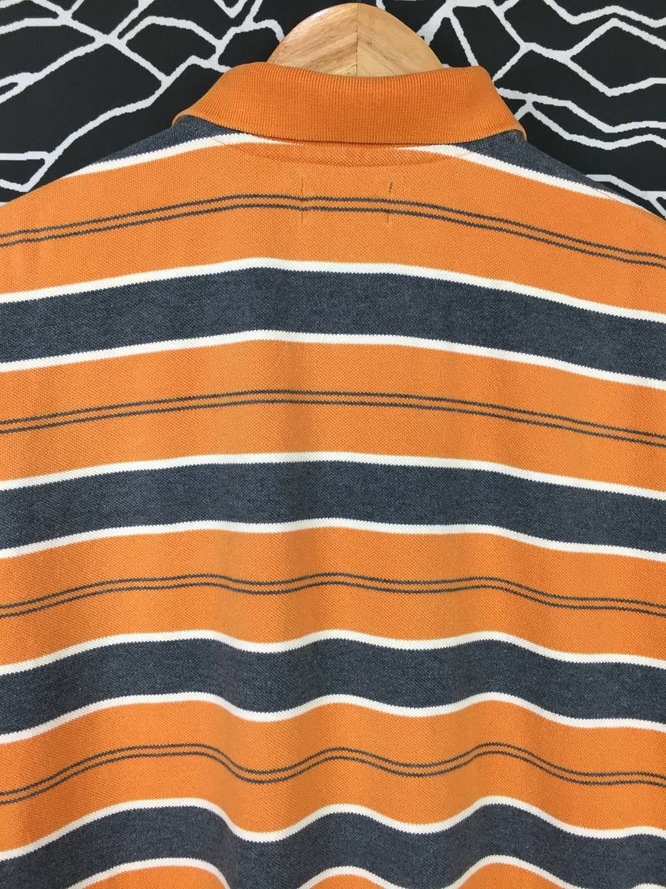 Japanese Brand × Uniqlo Uniqlo X The Wave Is Forever Striped Polo Tee Size US XL / EU 56 / 4 - 6 Thumbnail