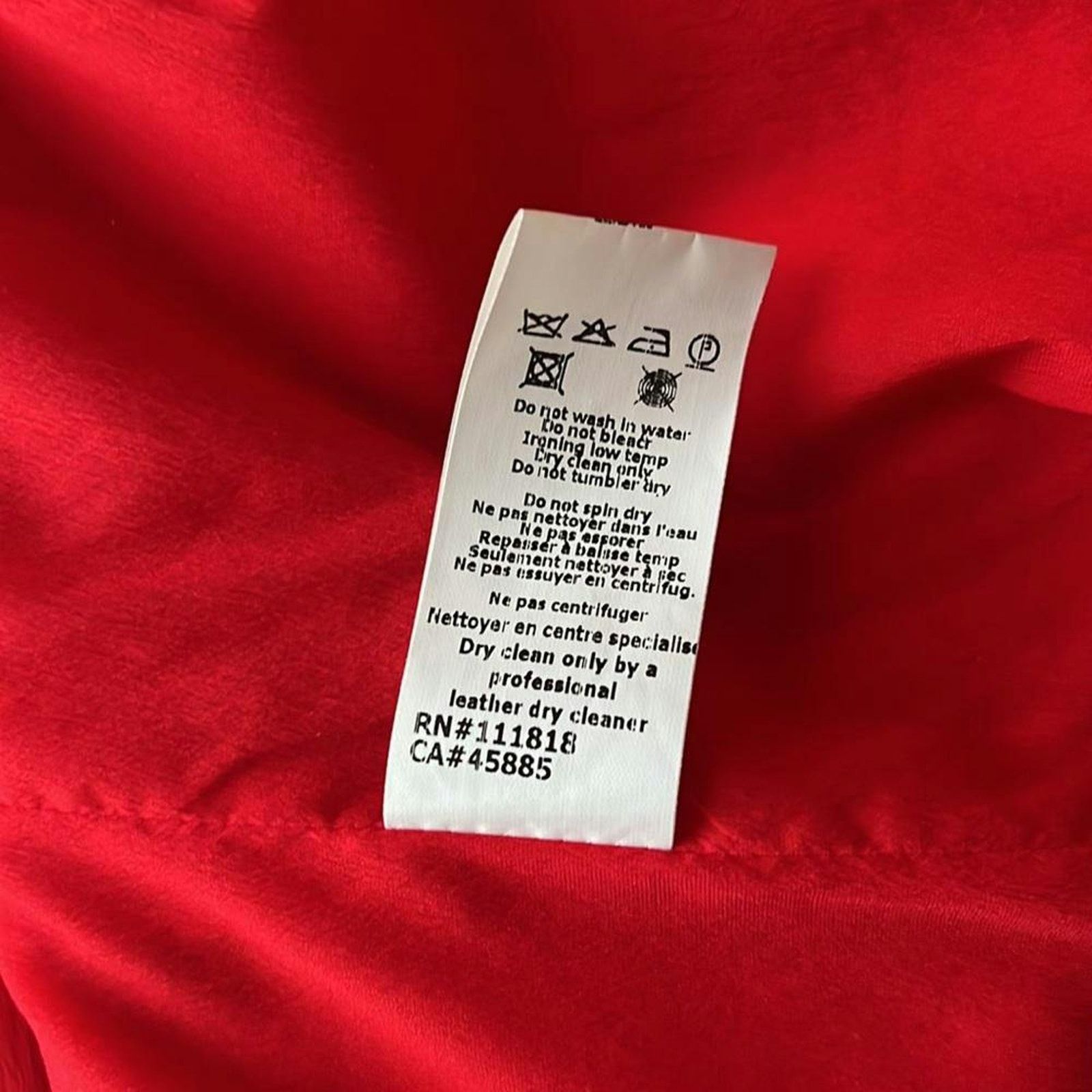 Michael Kors MICHAEL KORS Red Peacoat Made in Italy, XS /US2 SRP: $4500 Size XS / US 0-2 / IT 36-38 - 12 Thumbnail