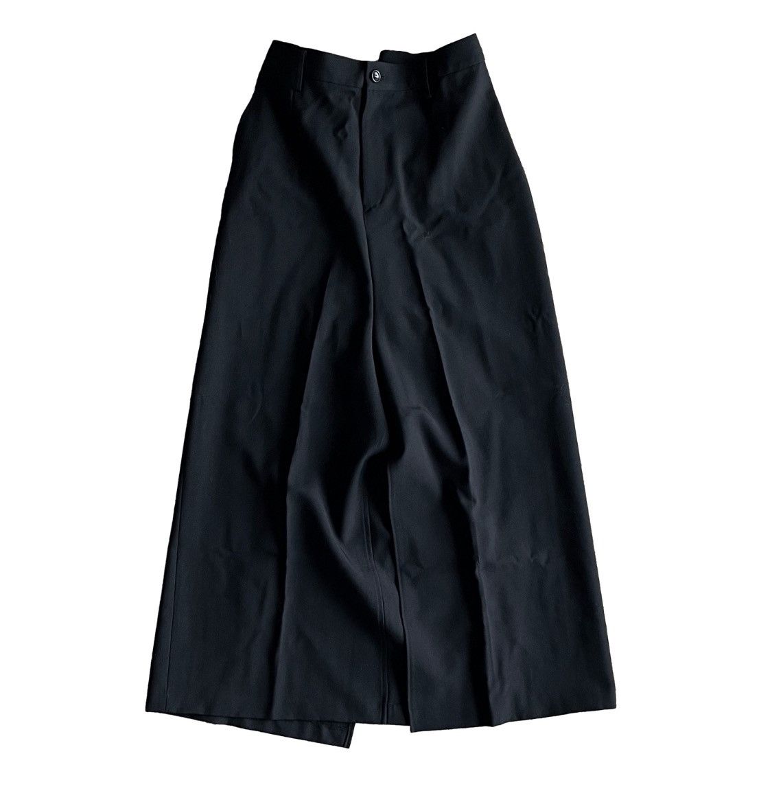 Junya Watanabe Black Wide Leg Trousers, Open Leg Size 29" - 3 Thumbnail
