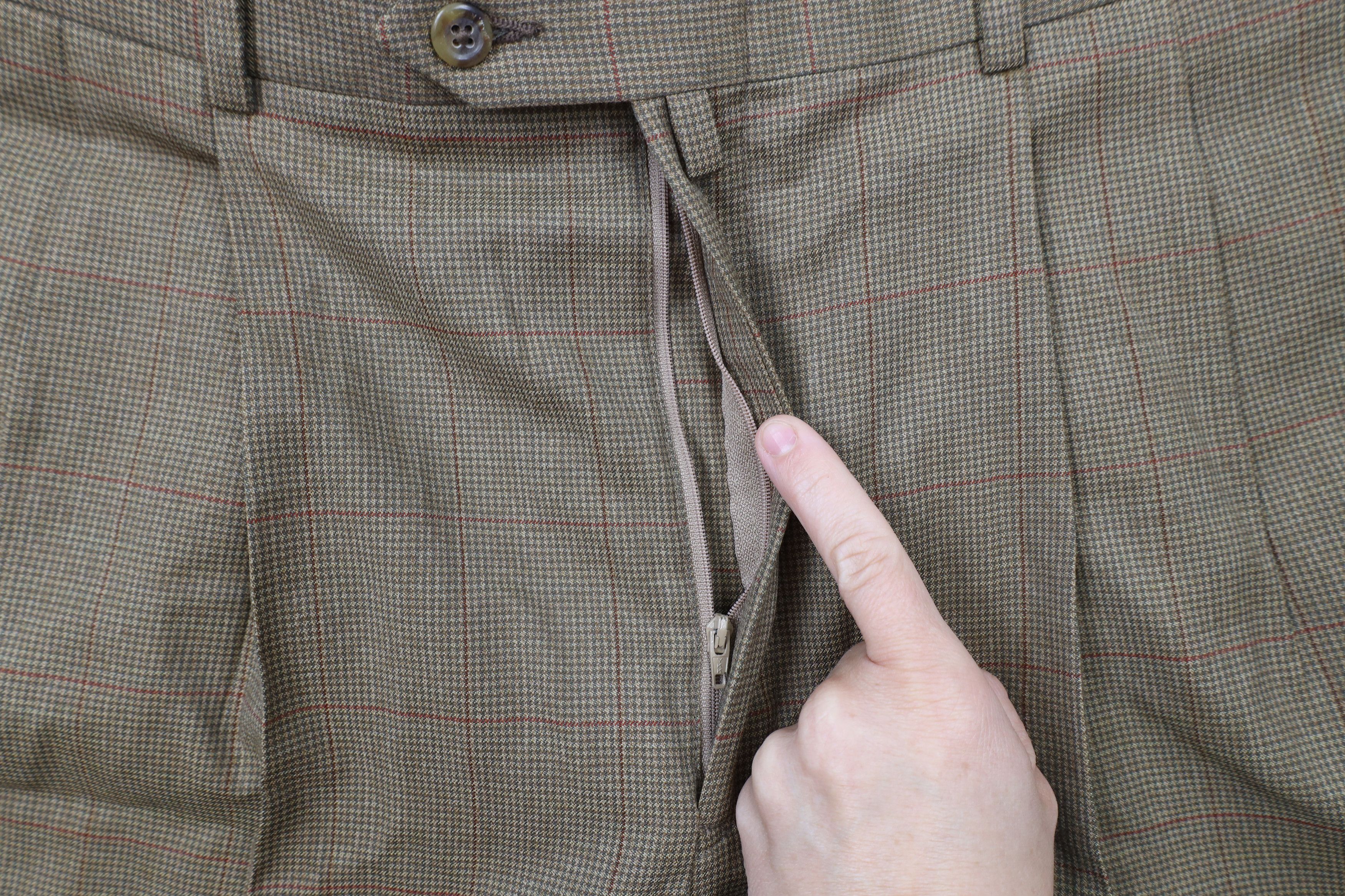 Tommy Hilfiger × Vintage Vintage 90s Tommy Hilfiger Cuffed Houndstooth Chino Pants Size US 36 / EU 52 - 5 Thumbnail