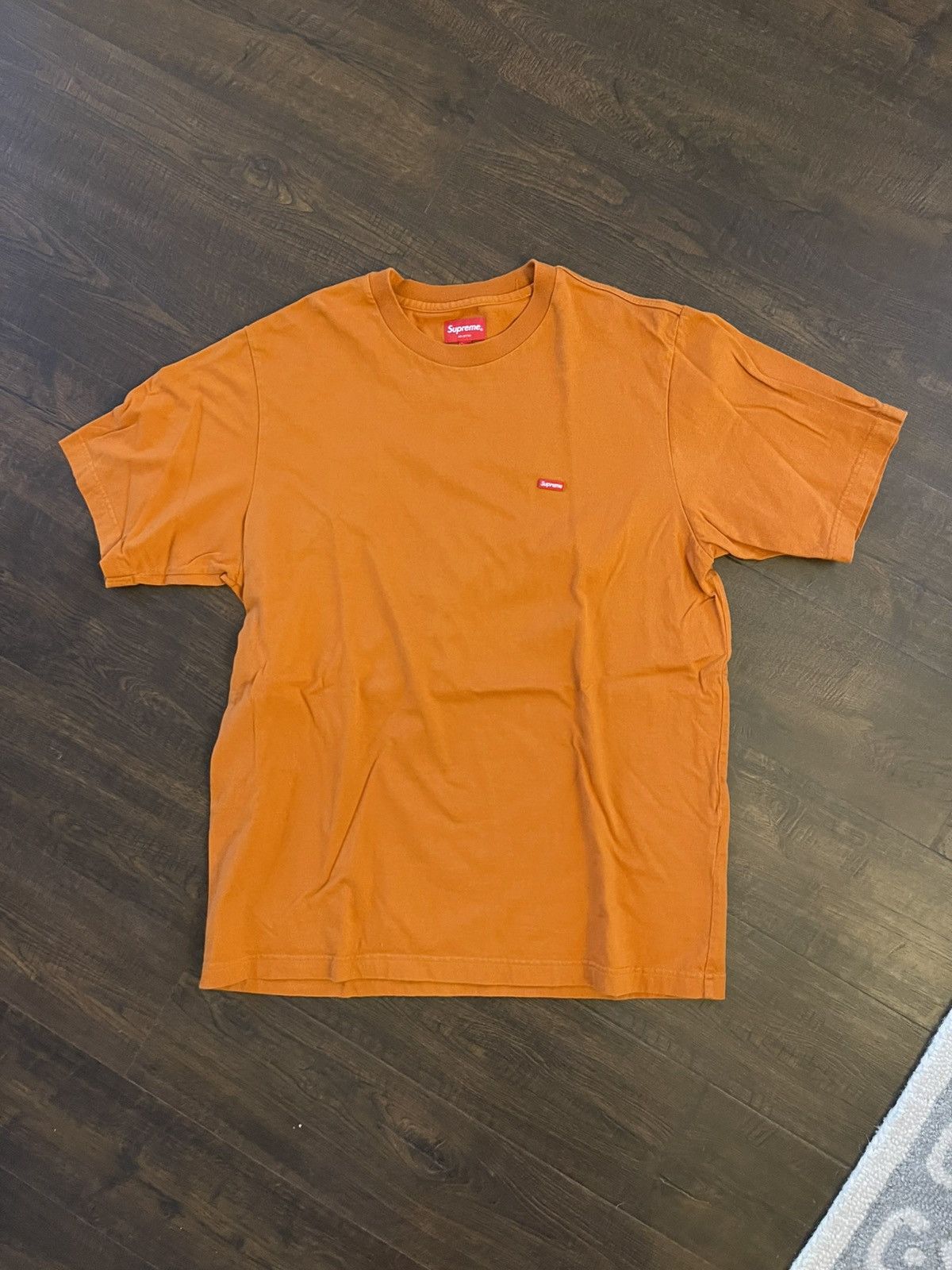 Supreme Orange Box Logo Tee | Grailed